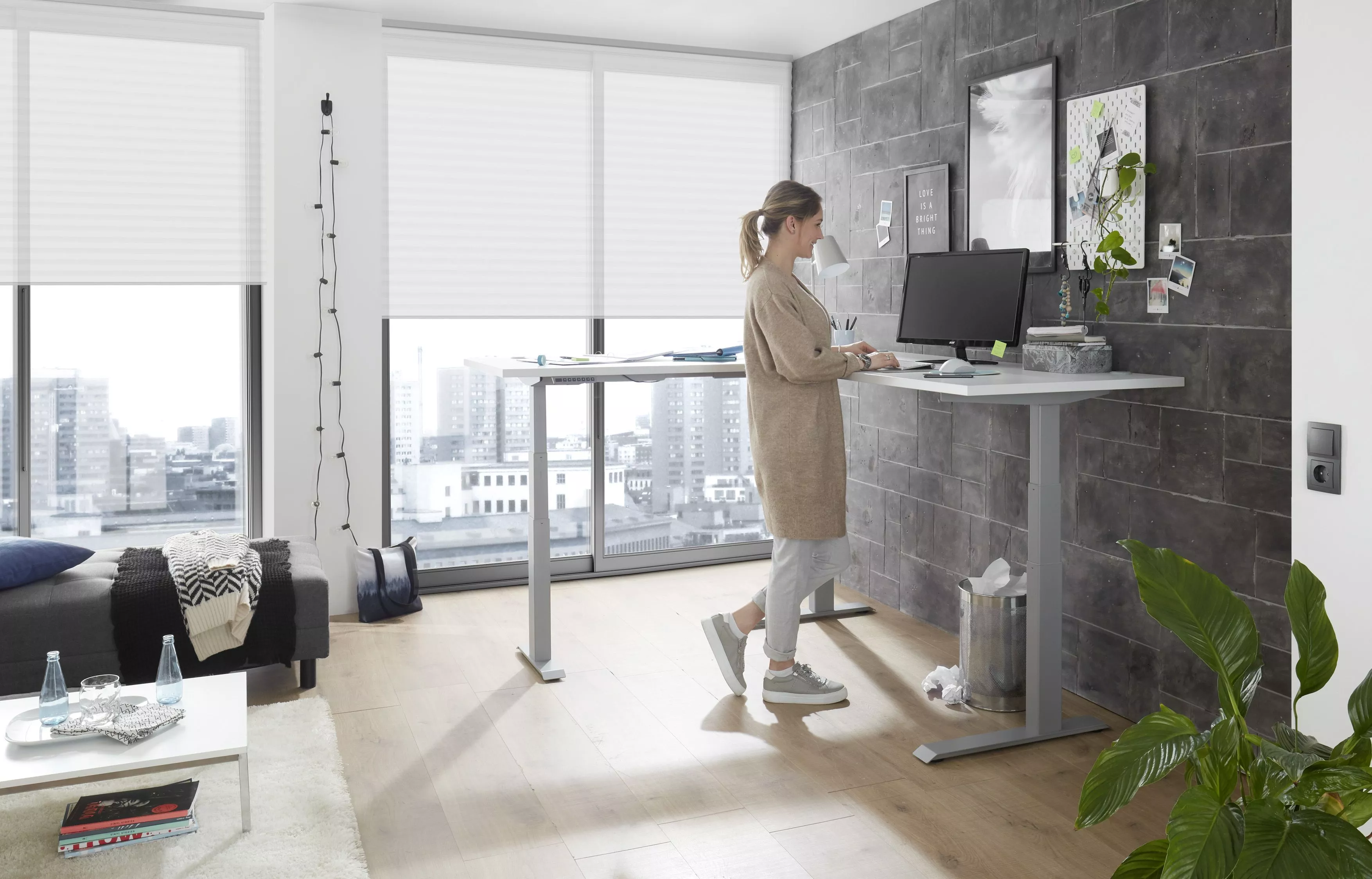 Bureau d'angle assis/debout Tom II