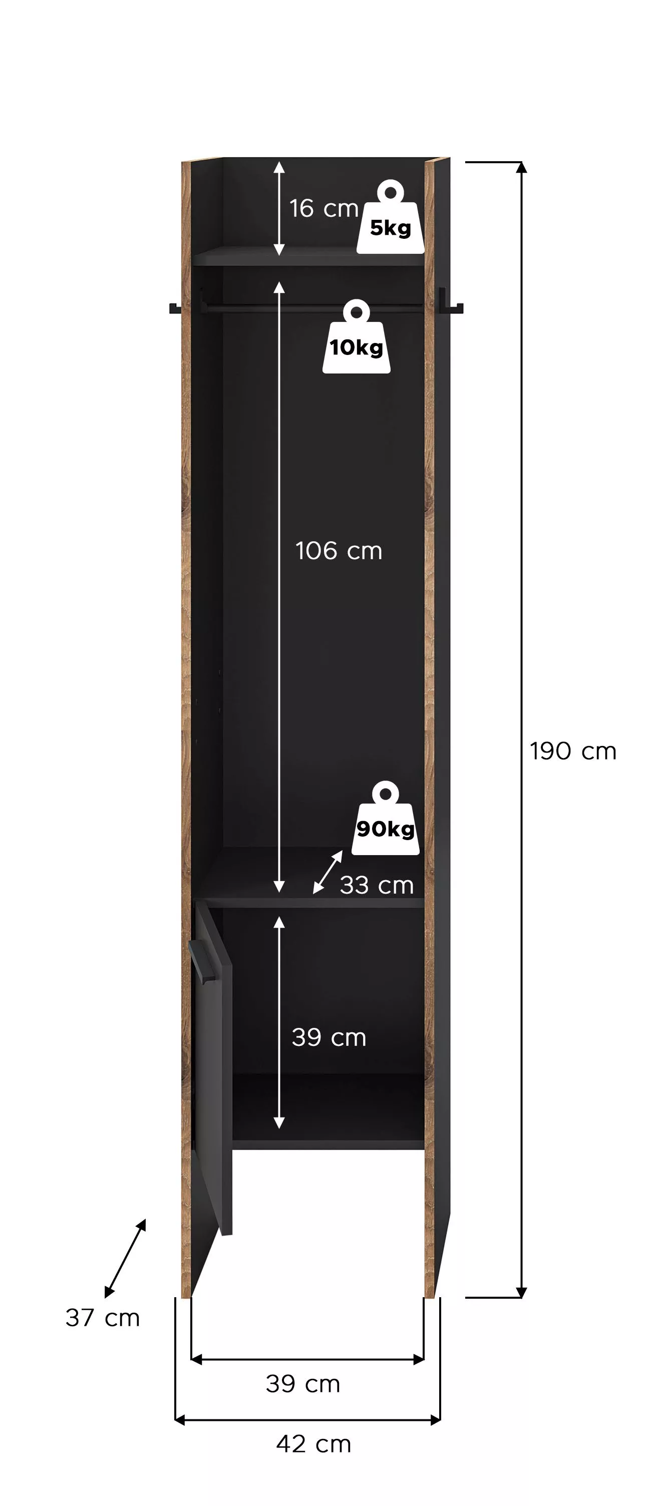Garderobenschrank BUENO