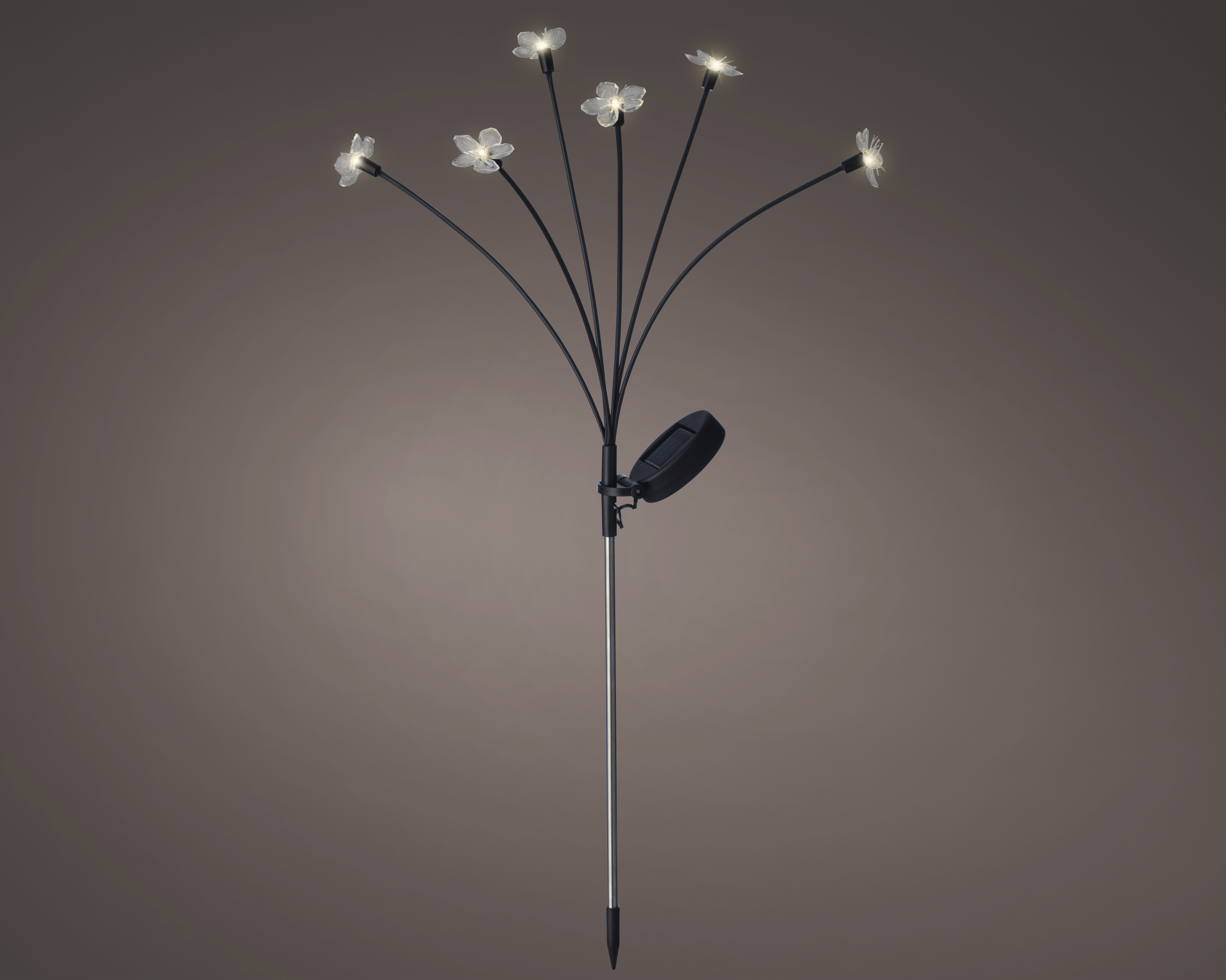 Lampe solaire avec piquet fleurs SOLAR