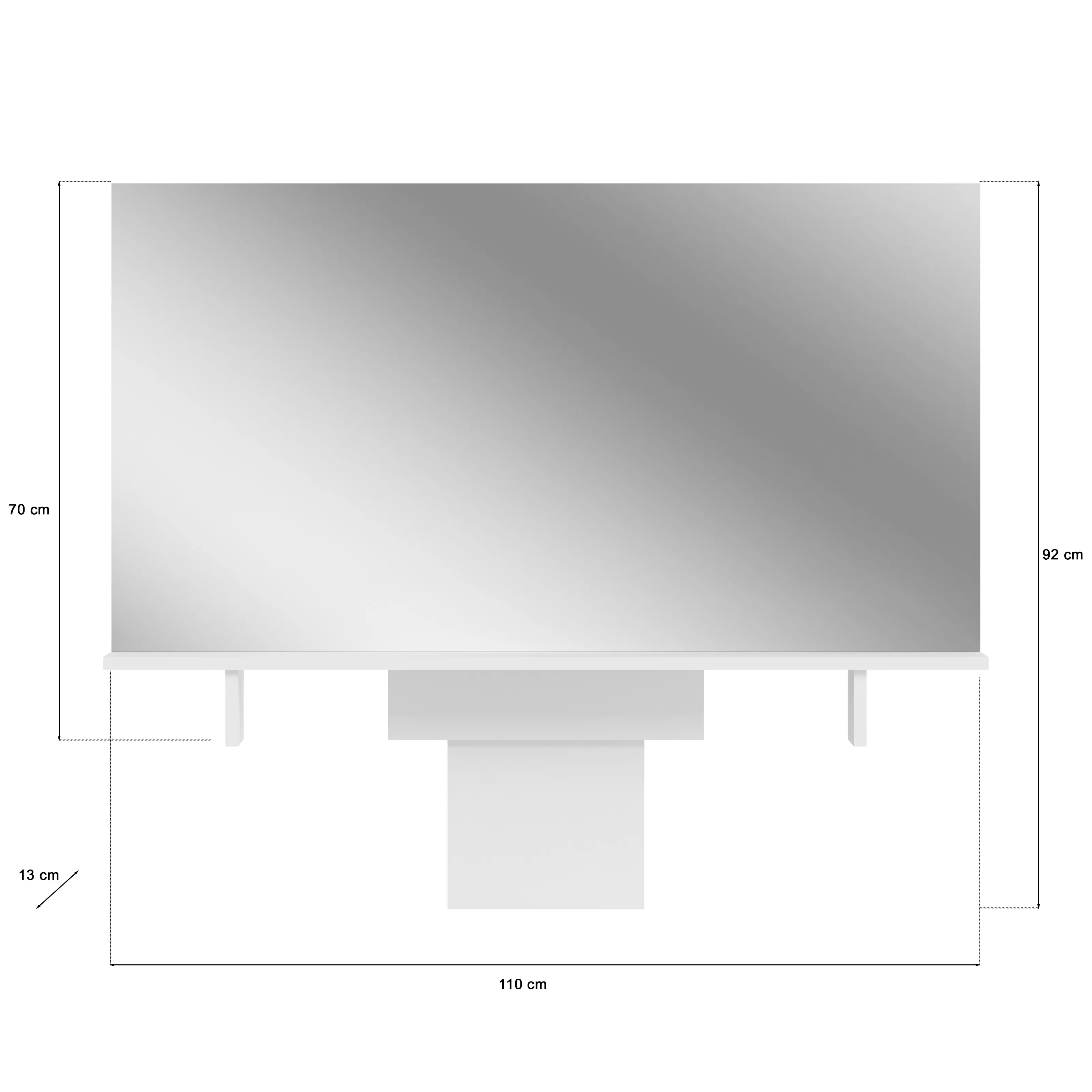 Rehausse miroir pour coiffeuse GONDER