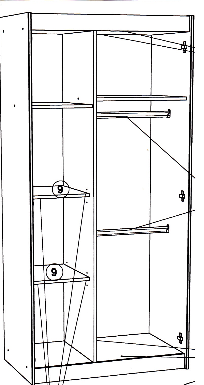 Armoire à vêtements CHARLY 21