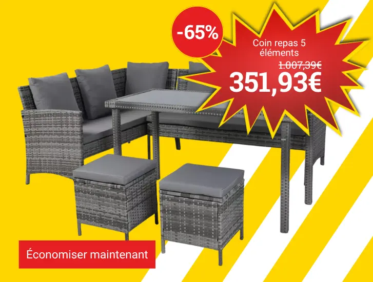 Prix MEGA! Ensemble de salle à manger 5 pièces
