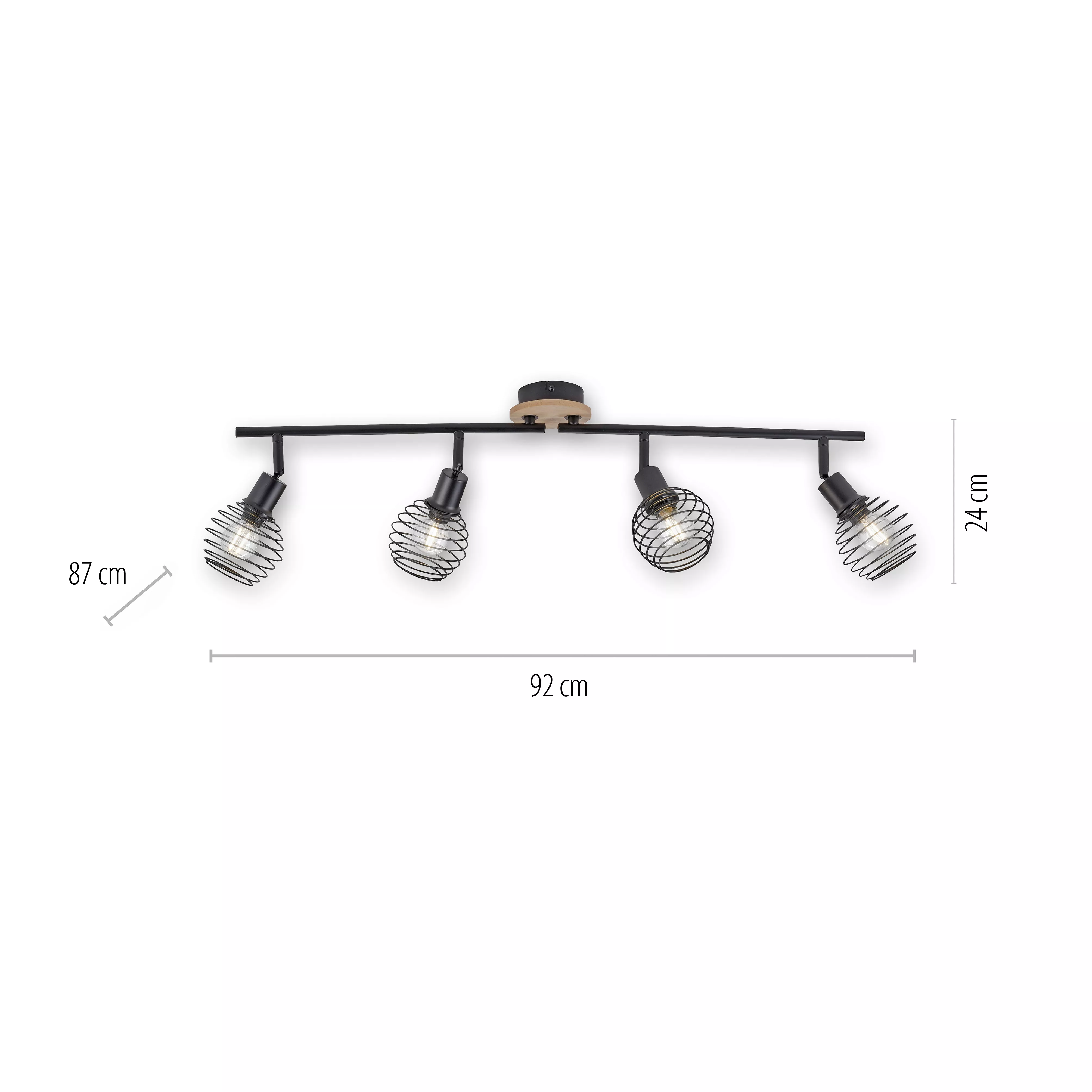 Plafonnier 4 ampoules Eugen