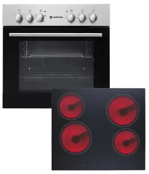 Bloc cuisine avec électroménager MANCHESTER (bloc cuisine-réfrigérateur-armoire coulissante) I