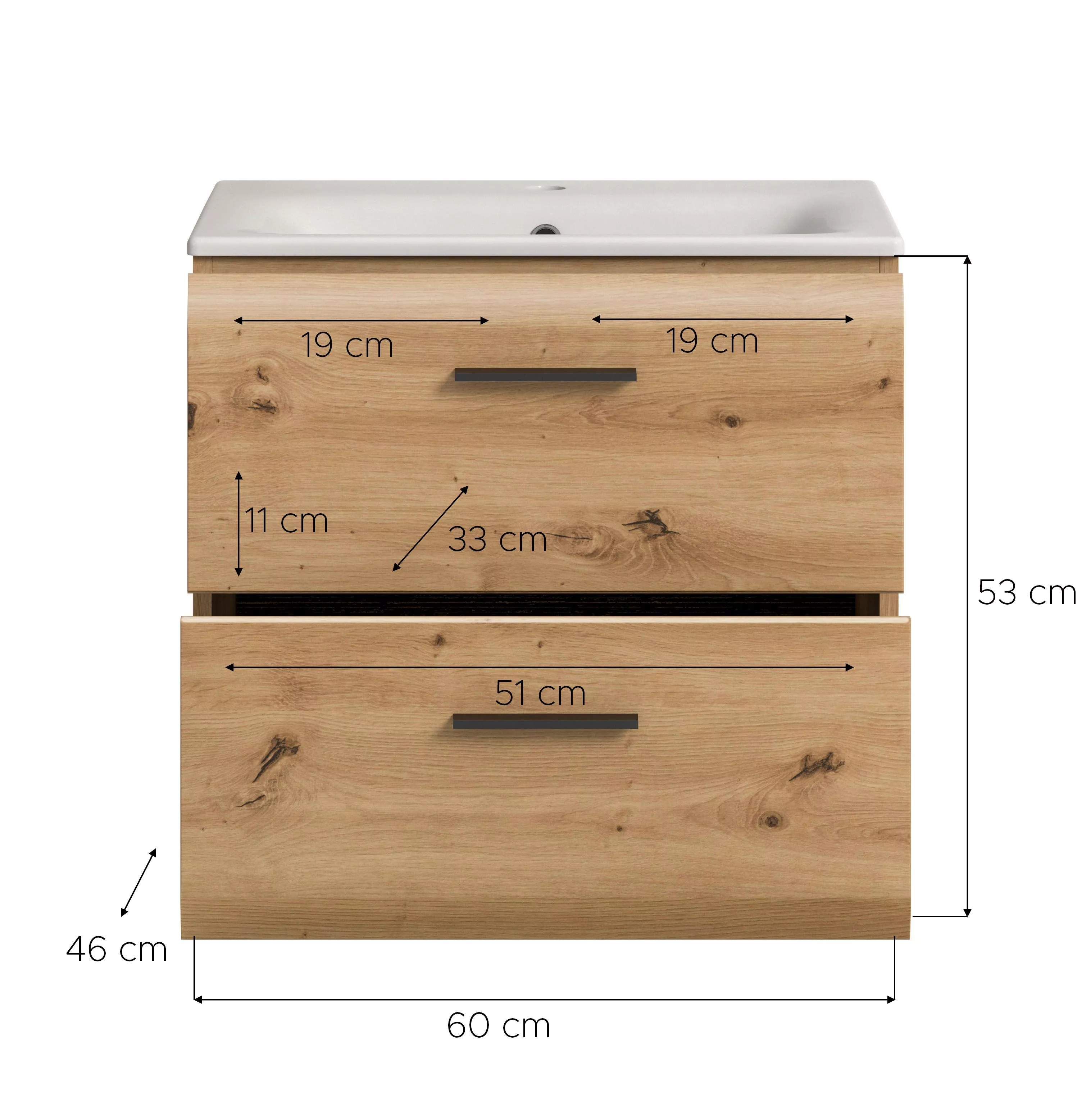 Waschbeckenunterschrank mit Waschbecken BONGA Waschbeckenunterschrank mit Waschbecken BONGA