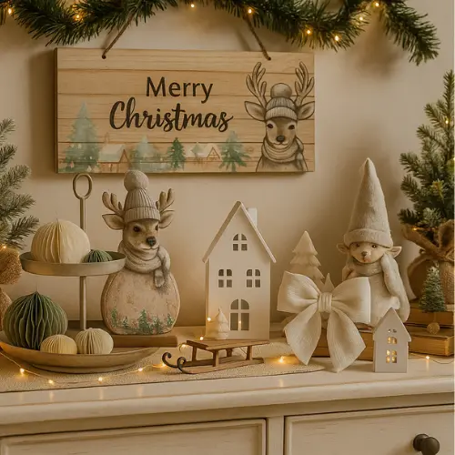 Décorations de Noël : nature et verdure