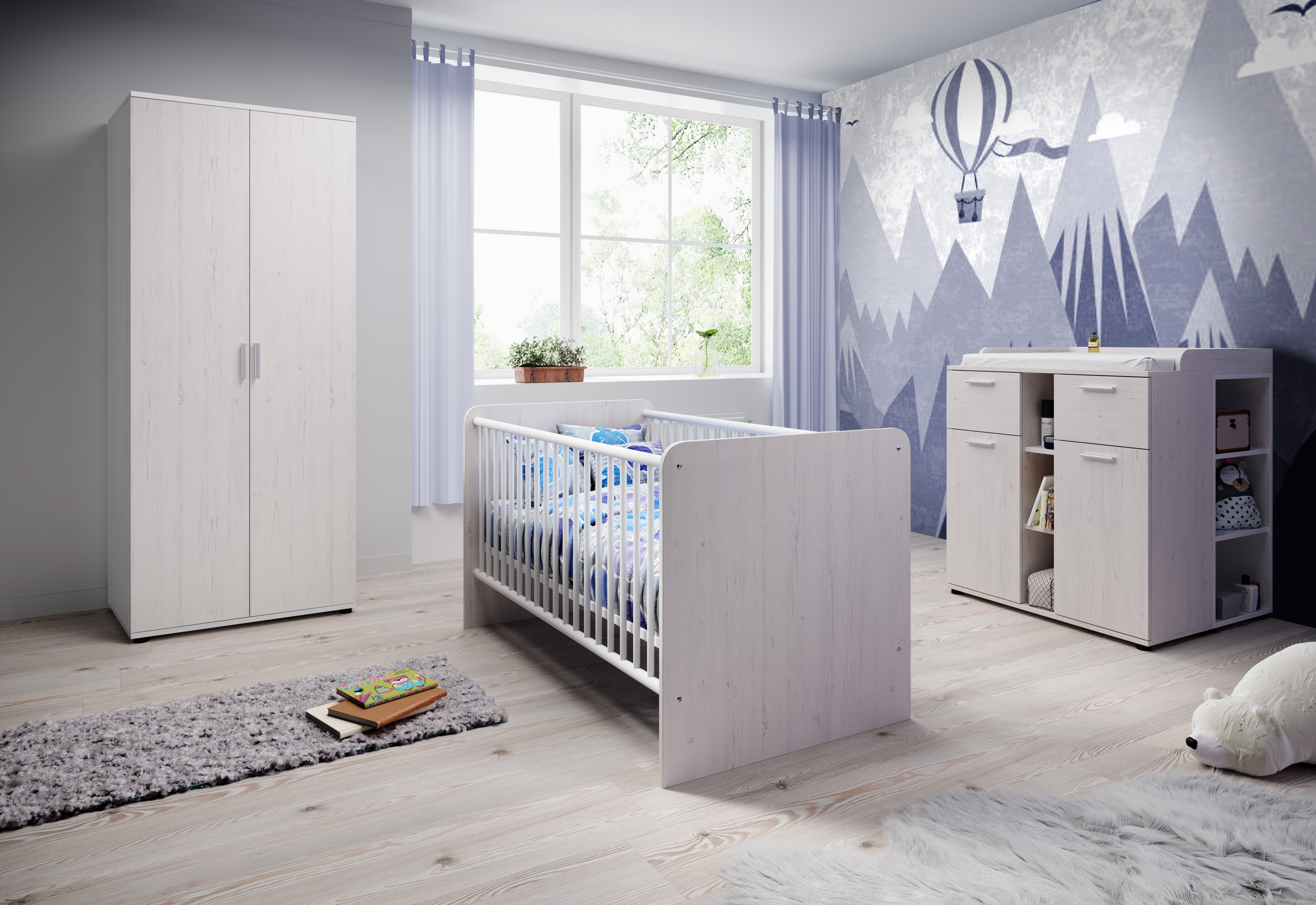 Chambre de bébé 3 éléments BOBI Chambre de bébé 3 éléments BOBI