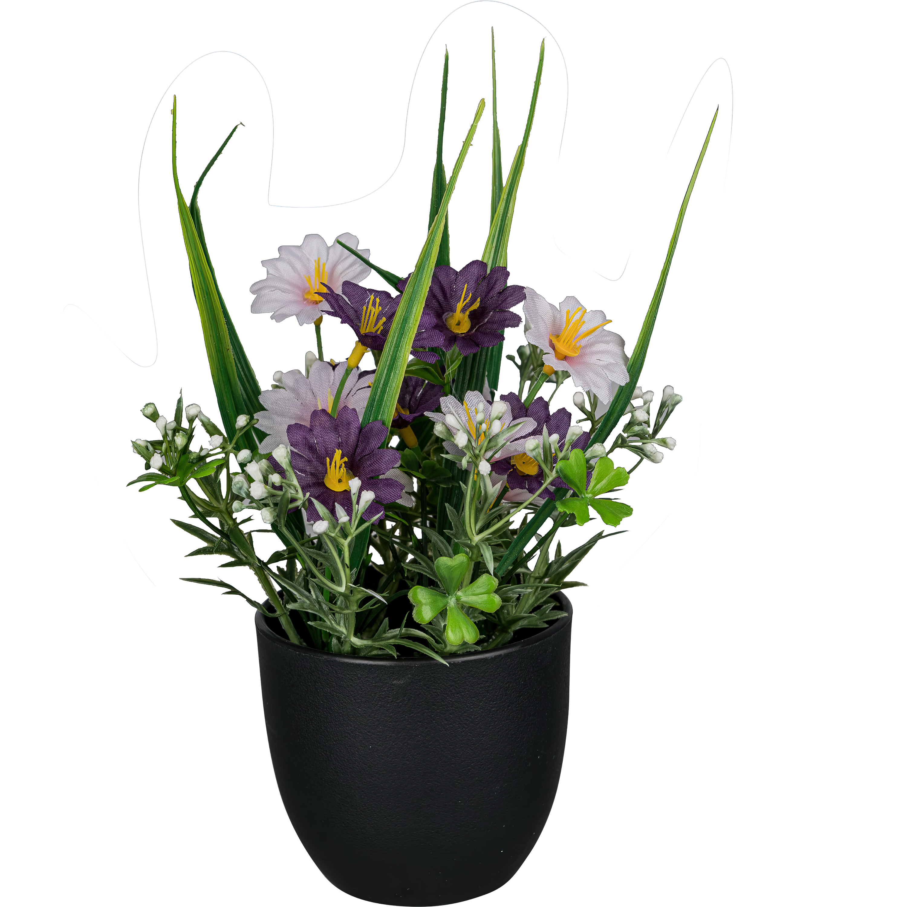 Kunstpflanzenmix im Topf MARGERITEN