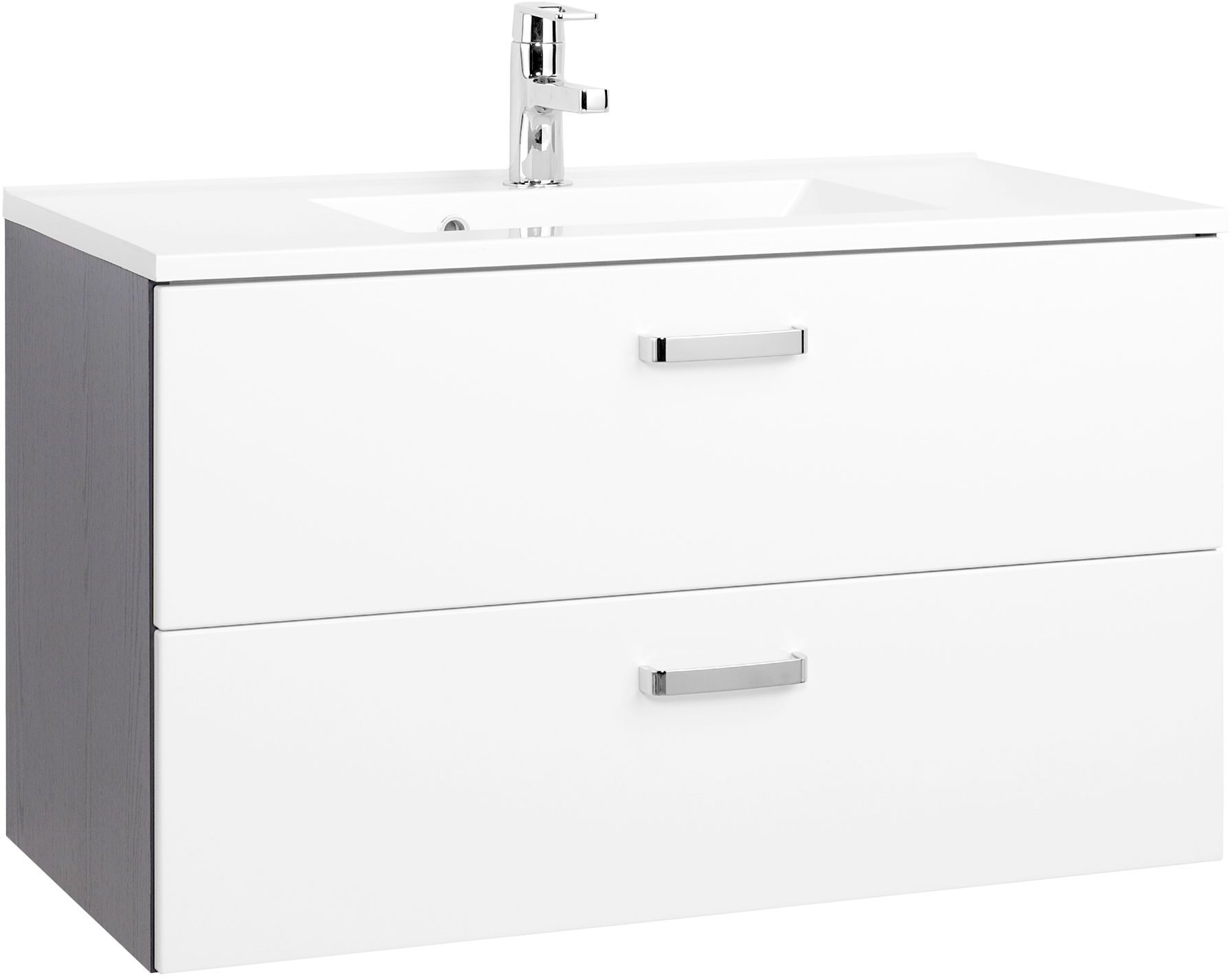 Meuble sous vasque 90 avec vasque en fonte minérale BOLOGNA Meuble sous vasque 90 avec vasque en fonte minérale BOLOGNA