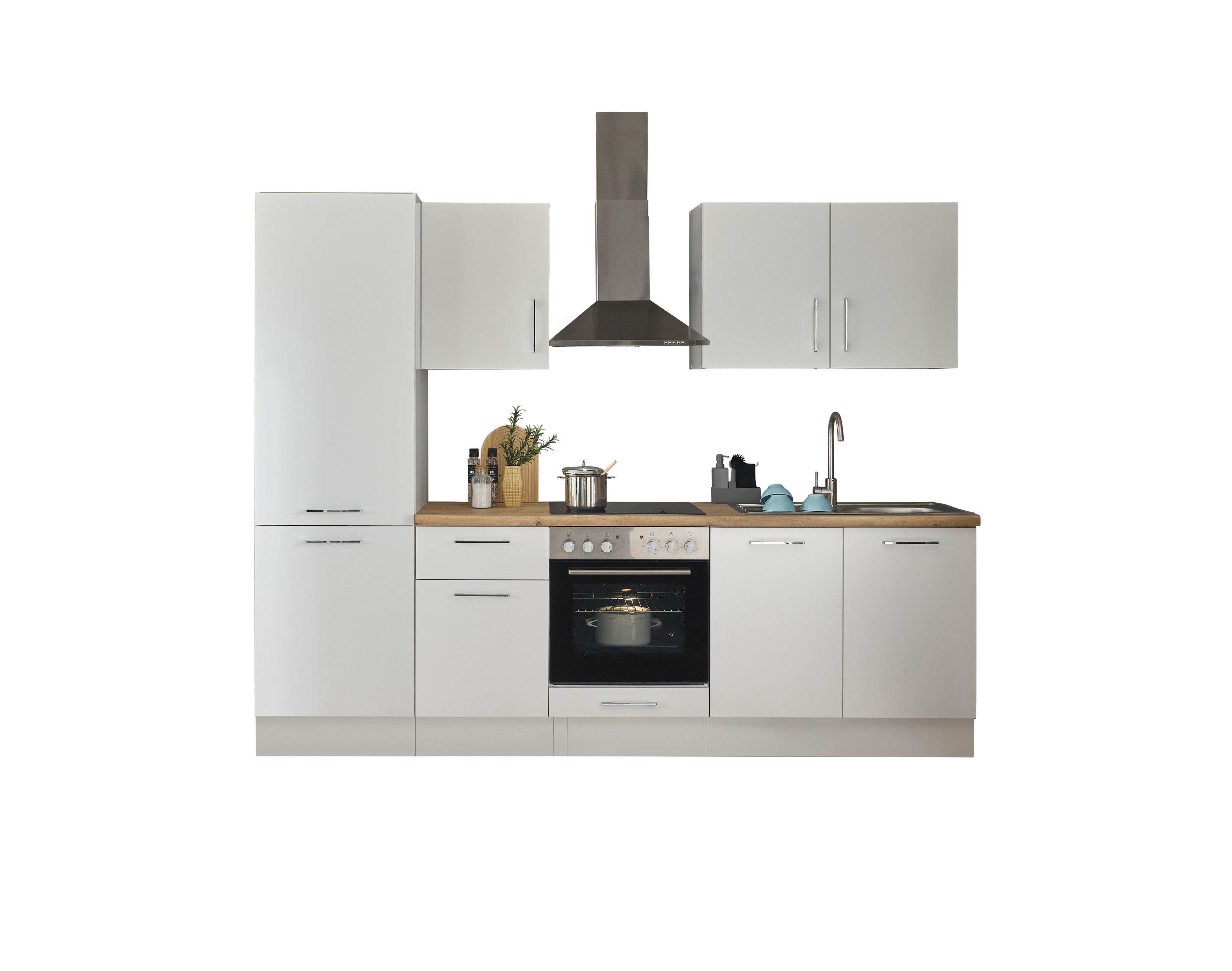 Bloc cuisine avec électroménager CORNWALL (bloc cuisine-réfrigérateur) I Bloc cuisine avec électroménager CORNWALL (bloc cuisine-réfrigérateur) I