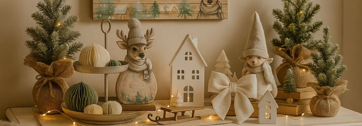 Décorations de Noël : nature et verdure