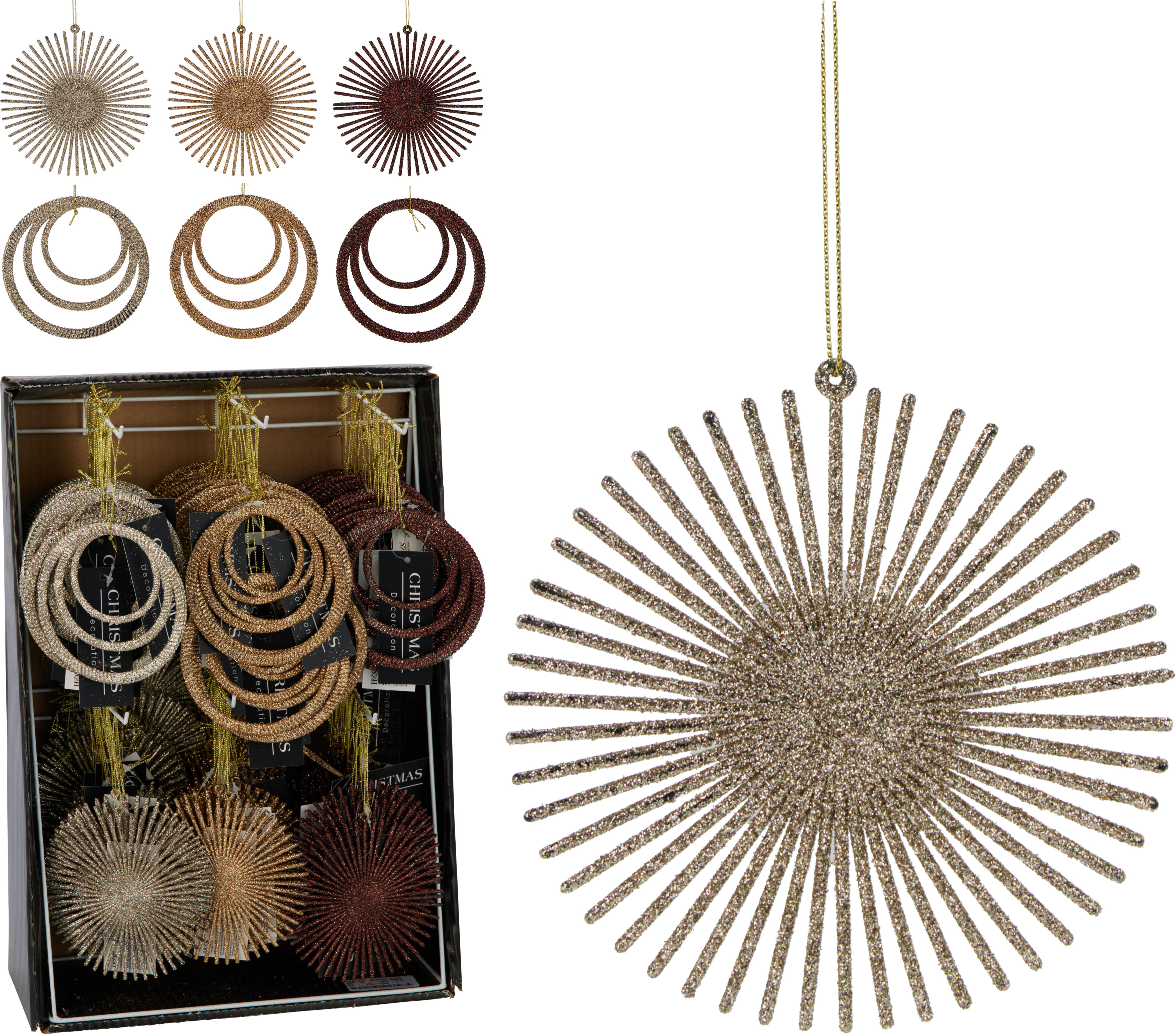 Décoration pailletée à suspendre CHRISTMAS Décoration pailletée à suspendre CHRISTMAS