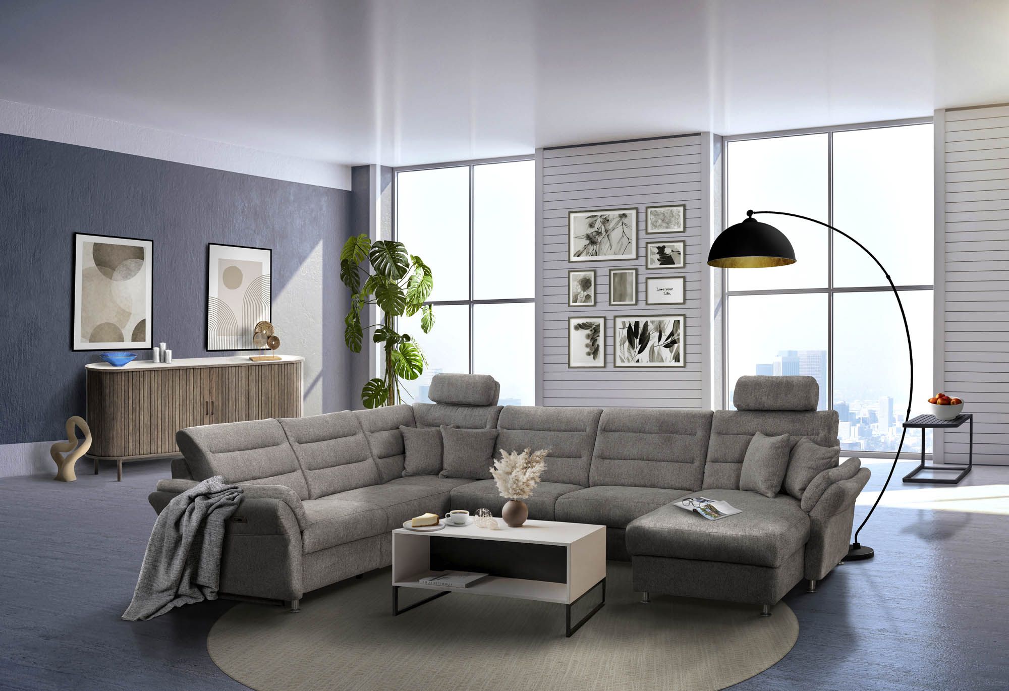 Canapé en U avec fonction FORENO Canapé en U avec fonction FORENO