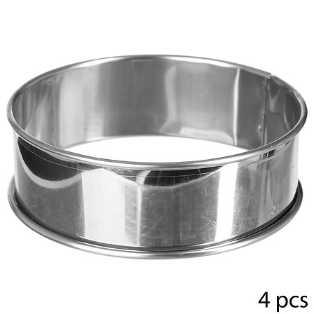 Lot de 4 cercles à tartelettes KITCHEN Lot de 4 cercles à tartelettes KITCHEN