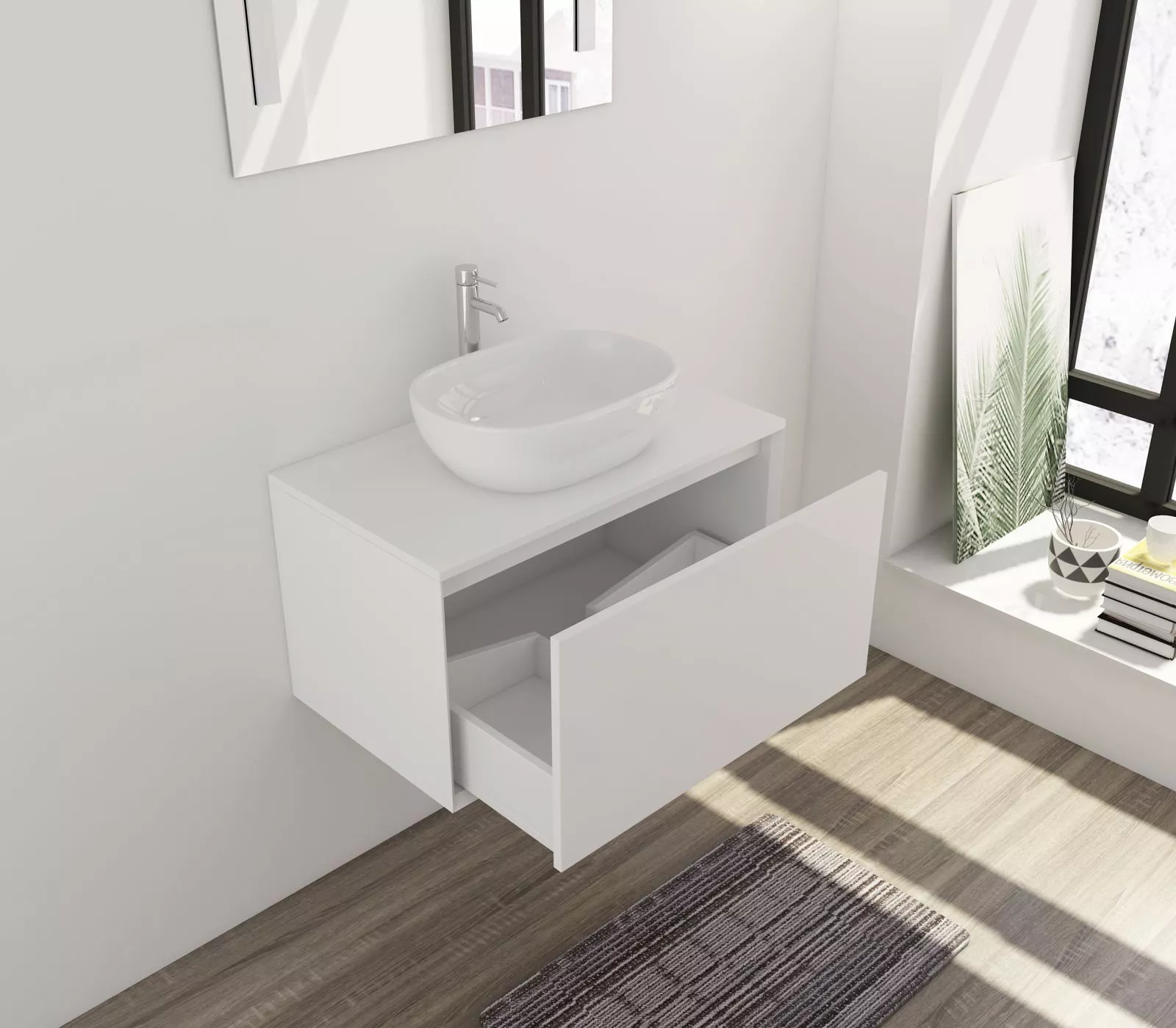 Salle de bains combinée 2 éléments 391679