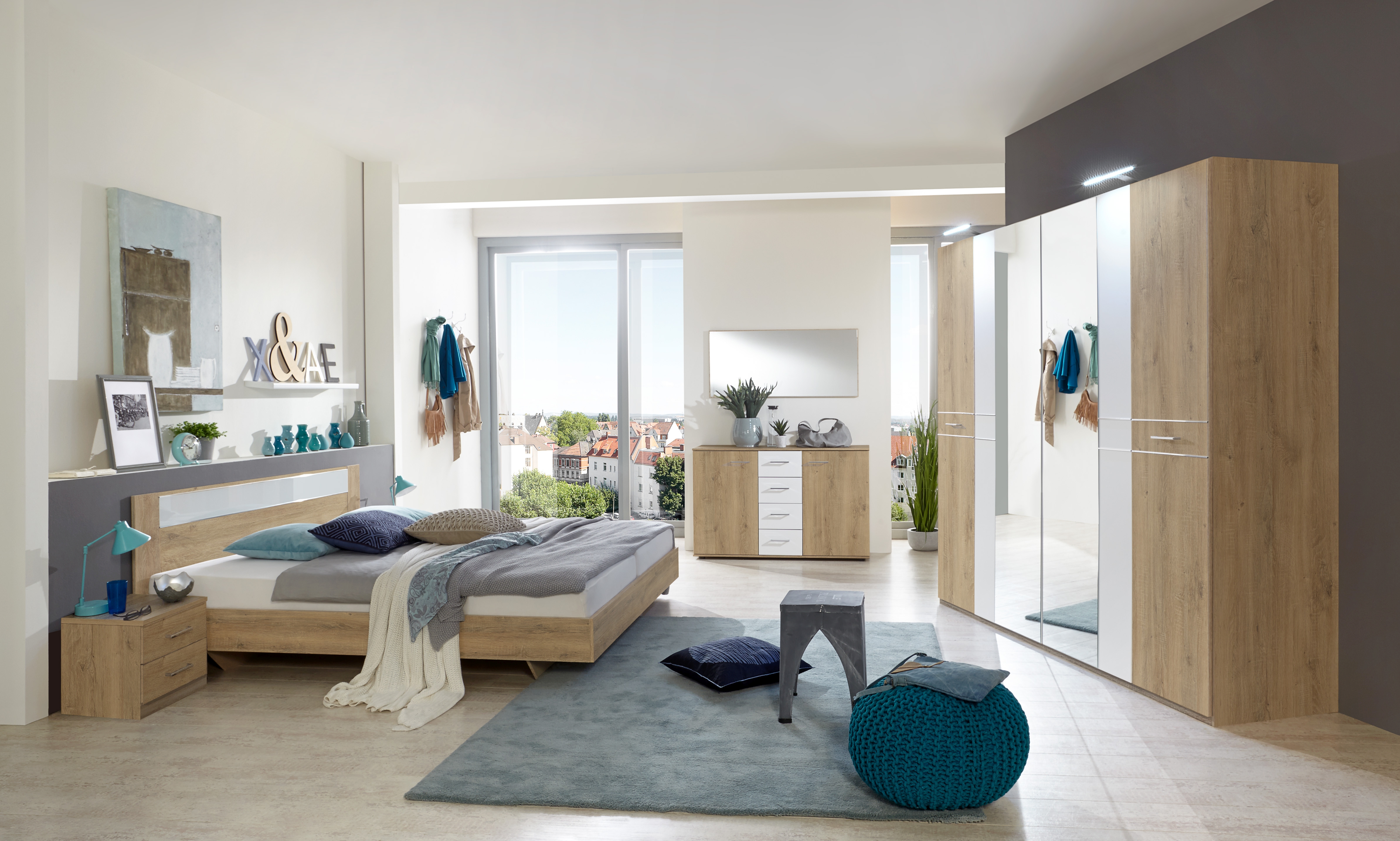 Chambre à coucher 4 éléments PAMELA Chambre à coucher 4 éléments PAMELA