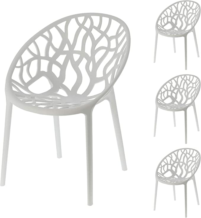 Chaise ton blanc FOREST