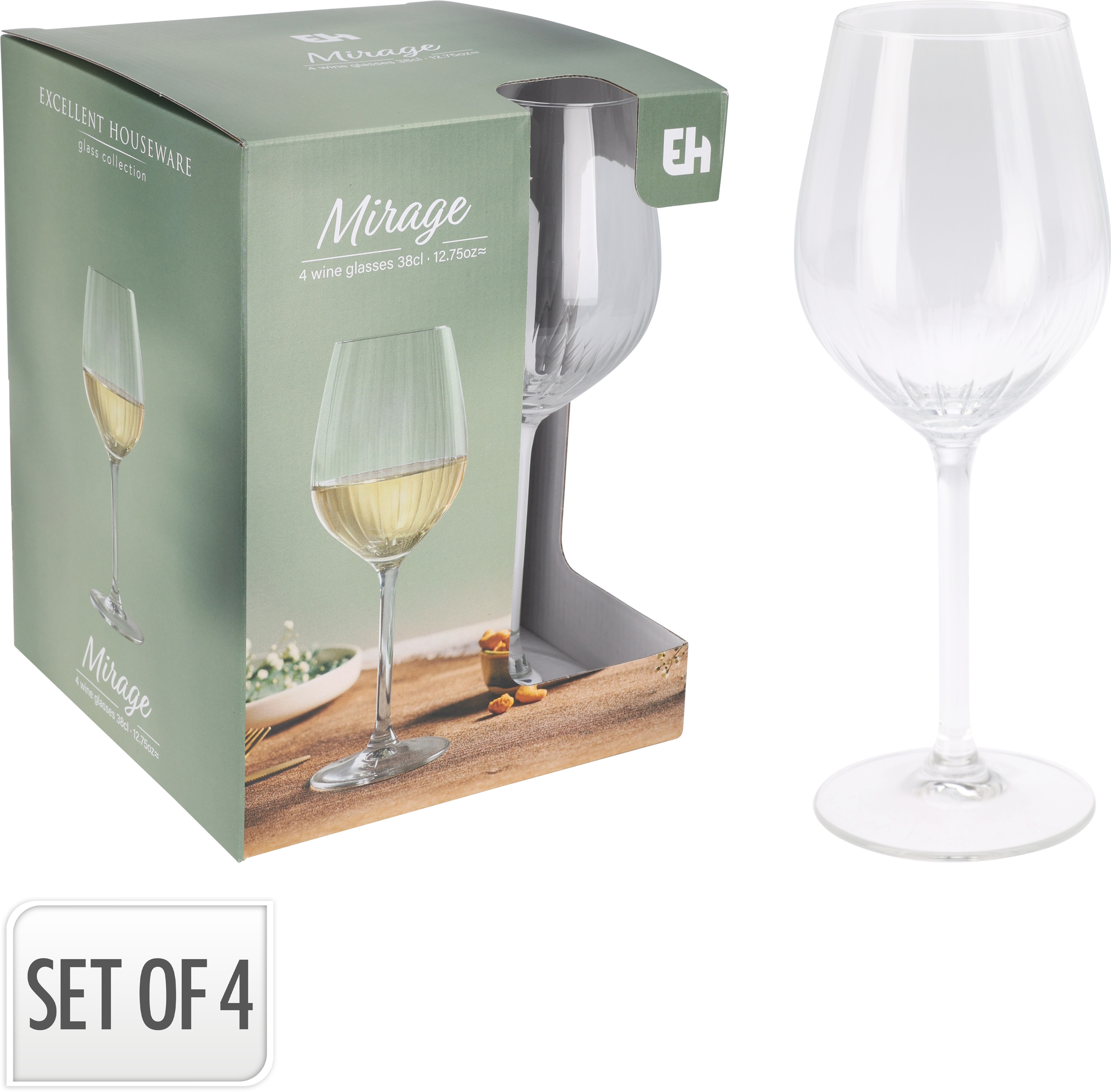 Lot de 4 verres à vin blanc KITCHEN