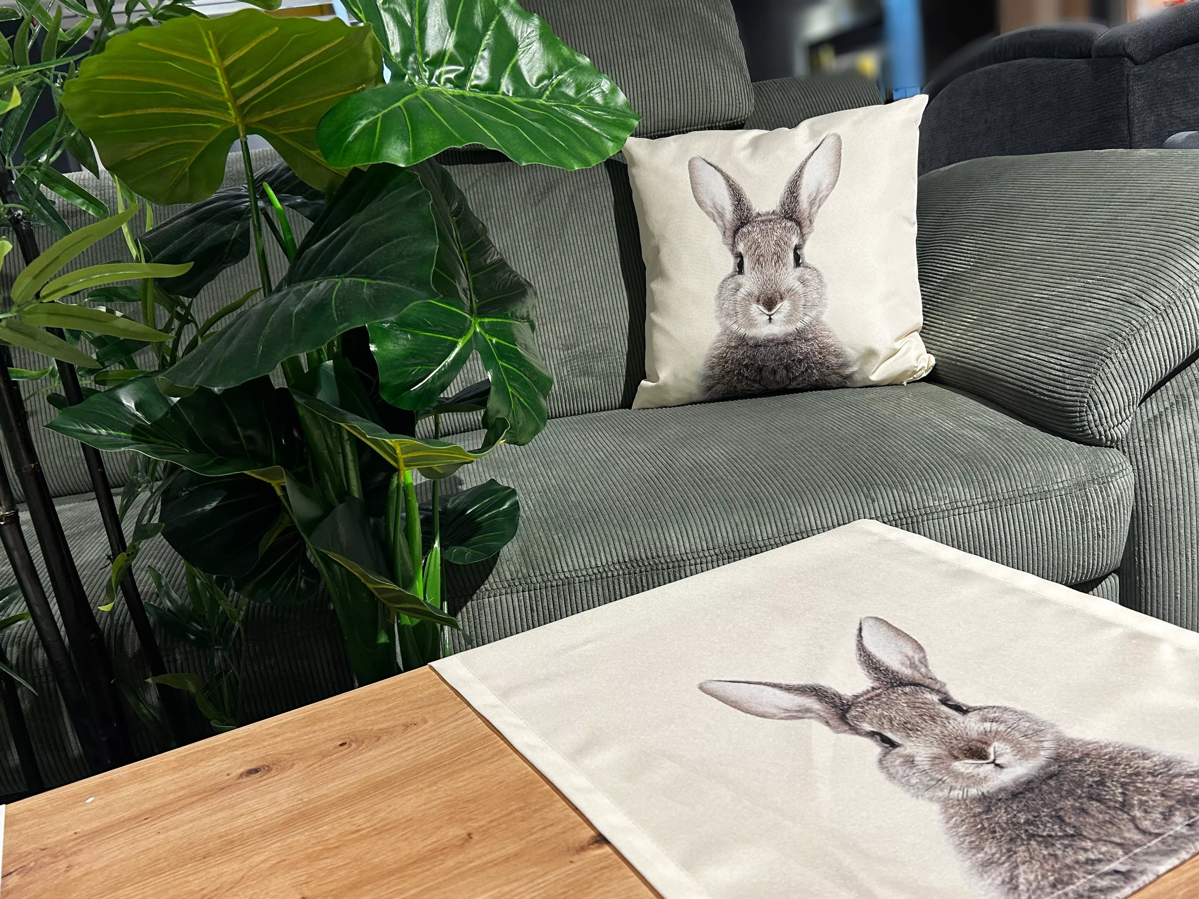 Coussin tête de lapin ROGER
