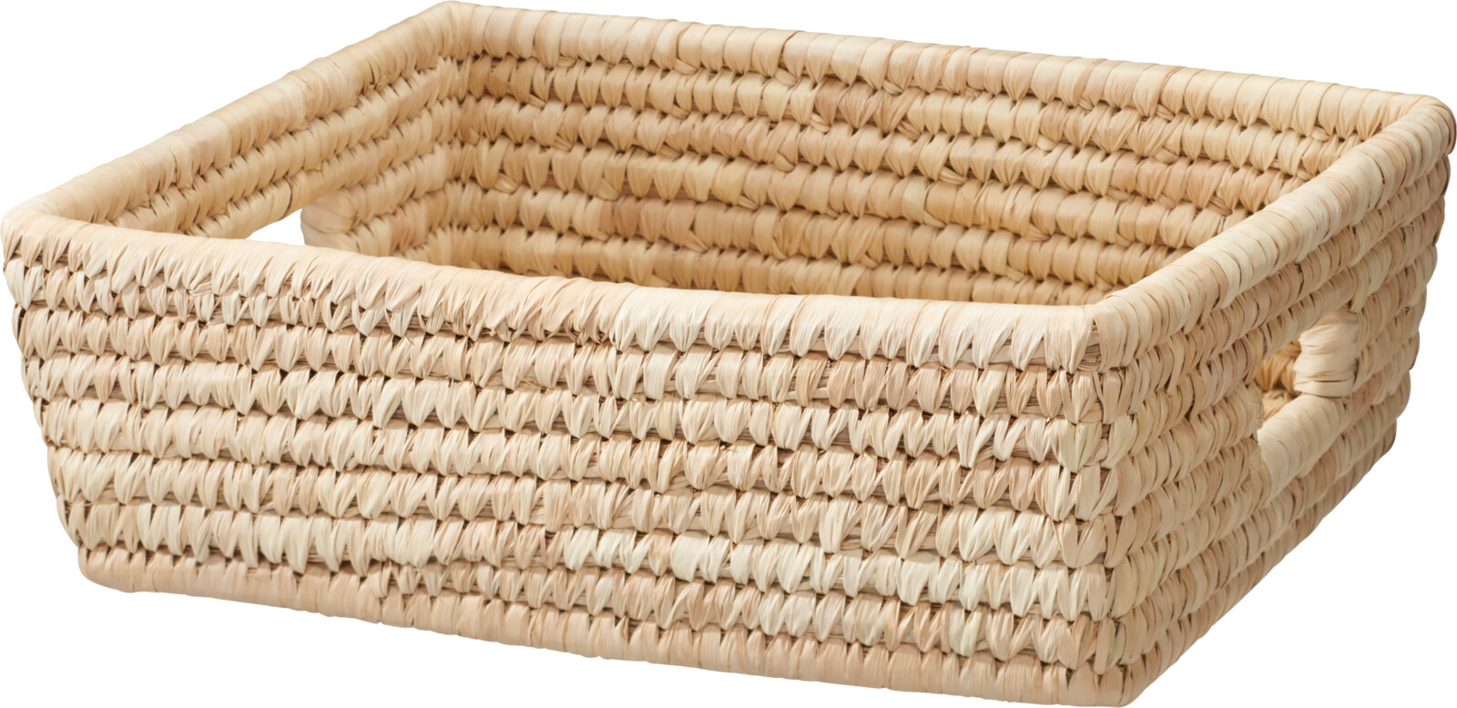 Panier carré de taille moyenne en jonc de mer EH