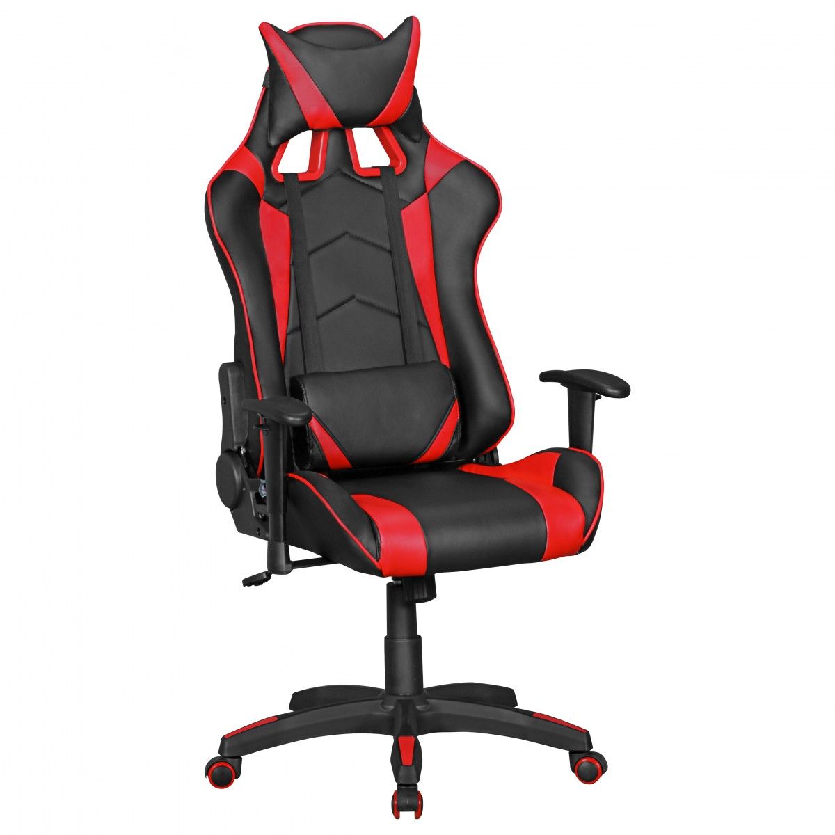 Chaise gamer / chaise de bureau BANGKOK, Noir–rouge