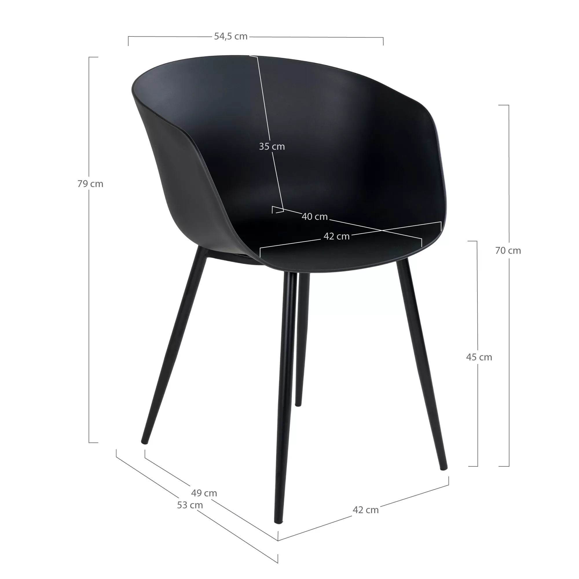 Lot de 2 chaises RODA