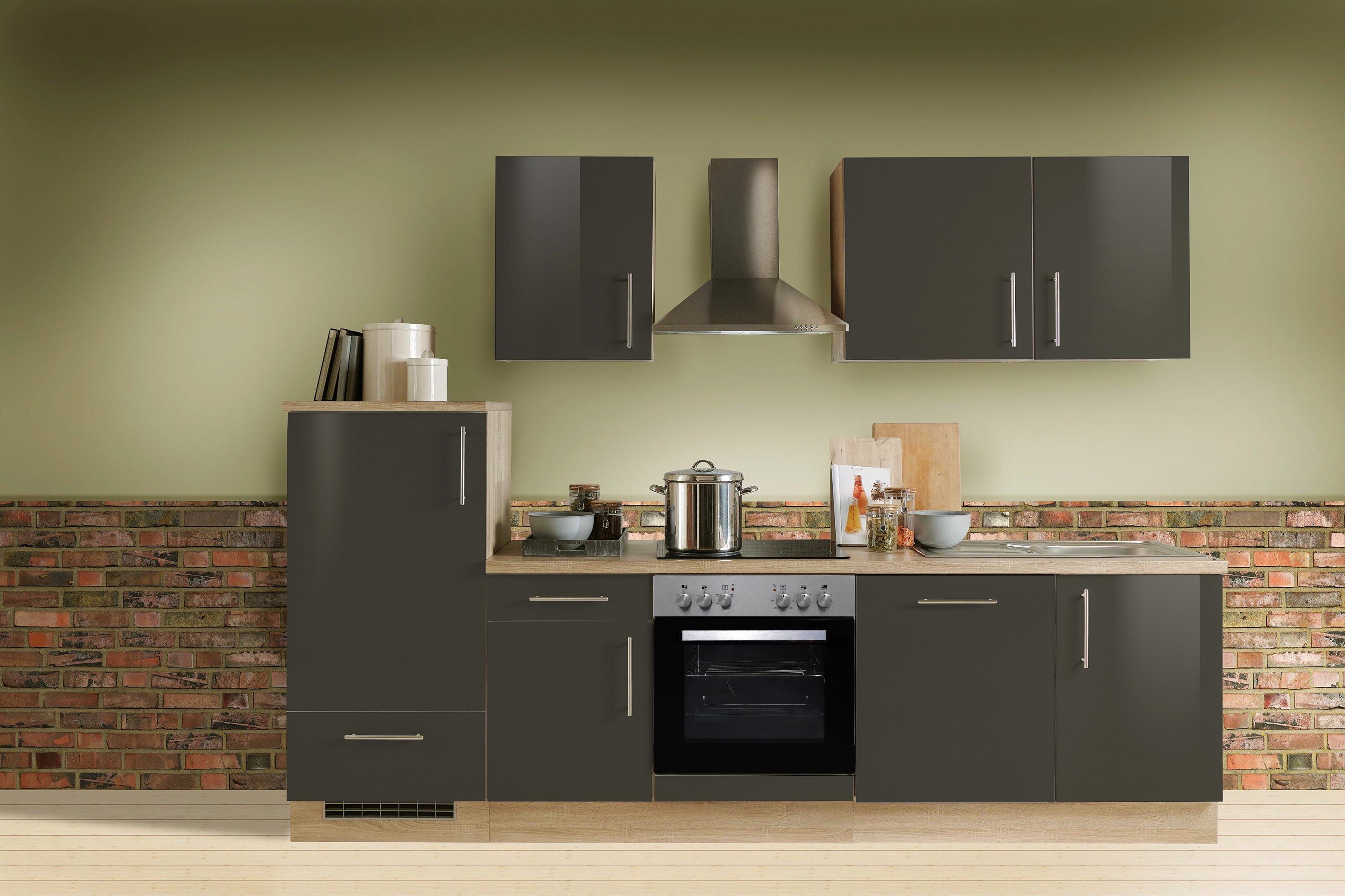 Bloc cuisine avec électroménager KONSTANZA Bloc cuisine avec électroménager KONSTANZA