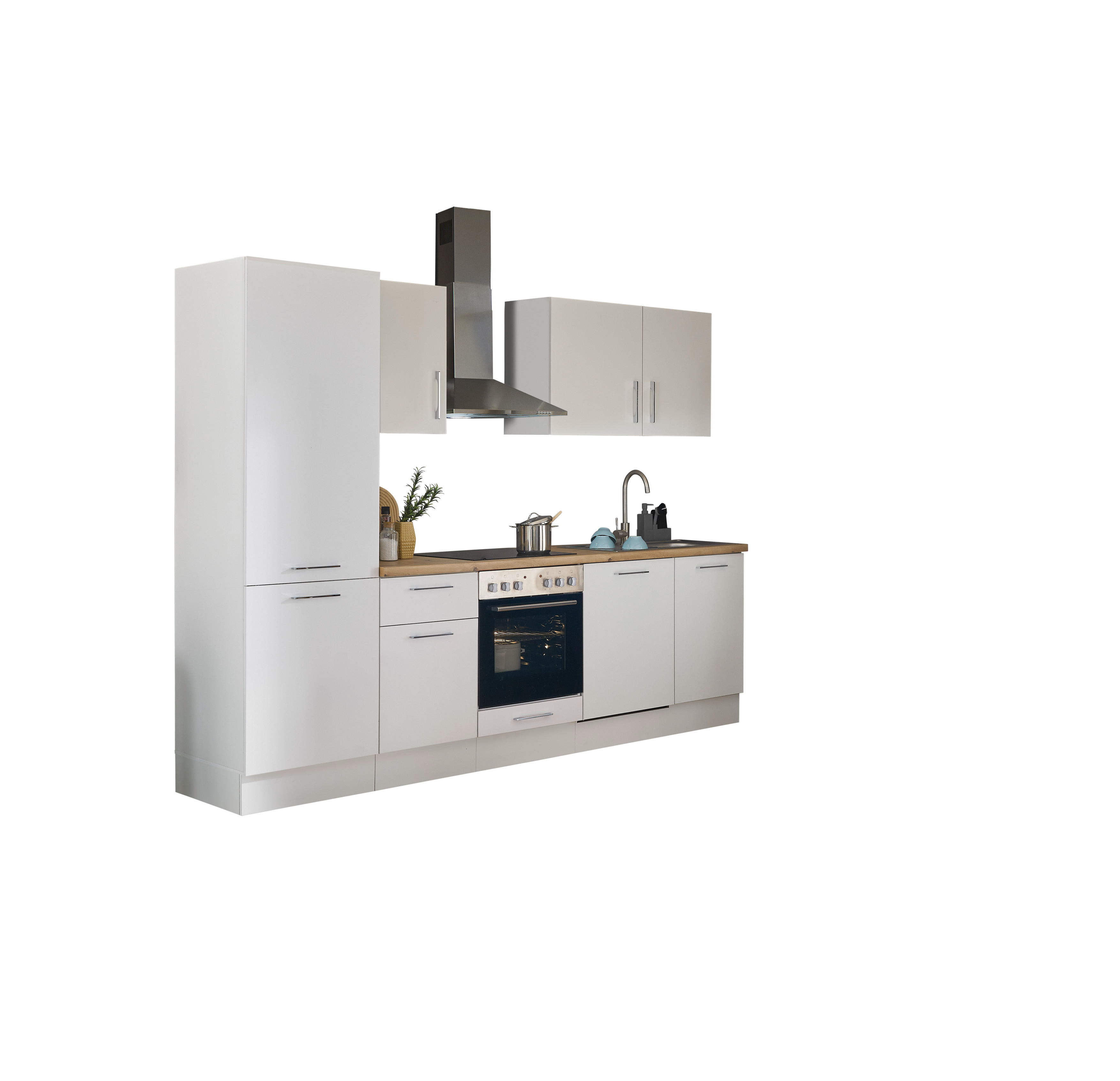 Bloc cuisine avec électroménager CORNWALL (bloc cuisine-lave-vaisselle-réfrigérateur) I