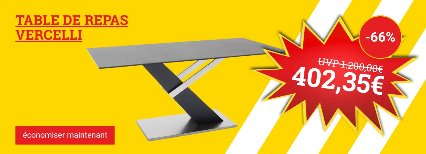 Faites des économies MEGA! Table à manger VERCELLI