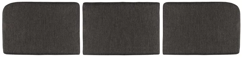 Lot de 3 coussins de dos - env. 60x4x40cm KUBU