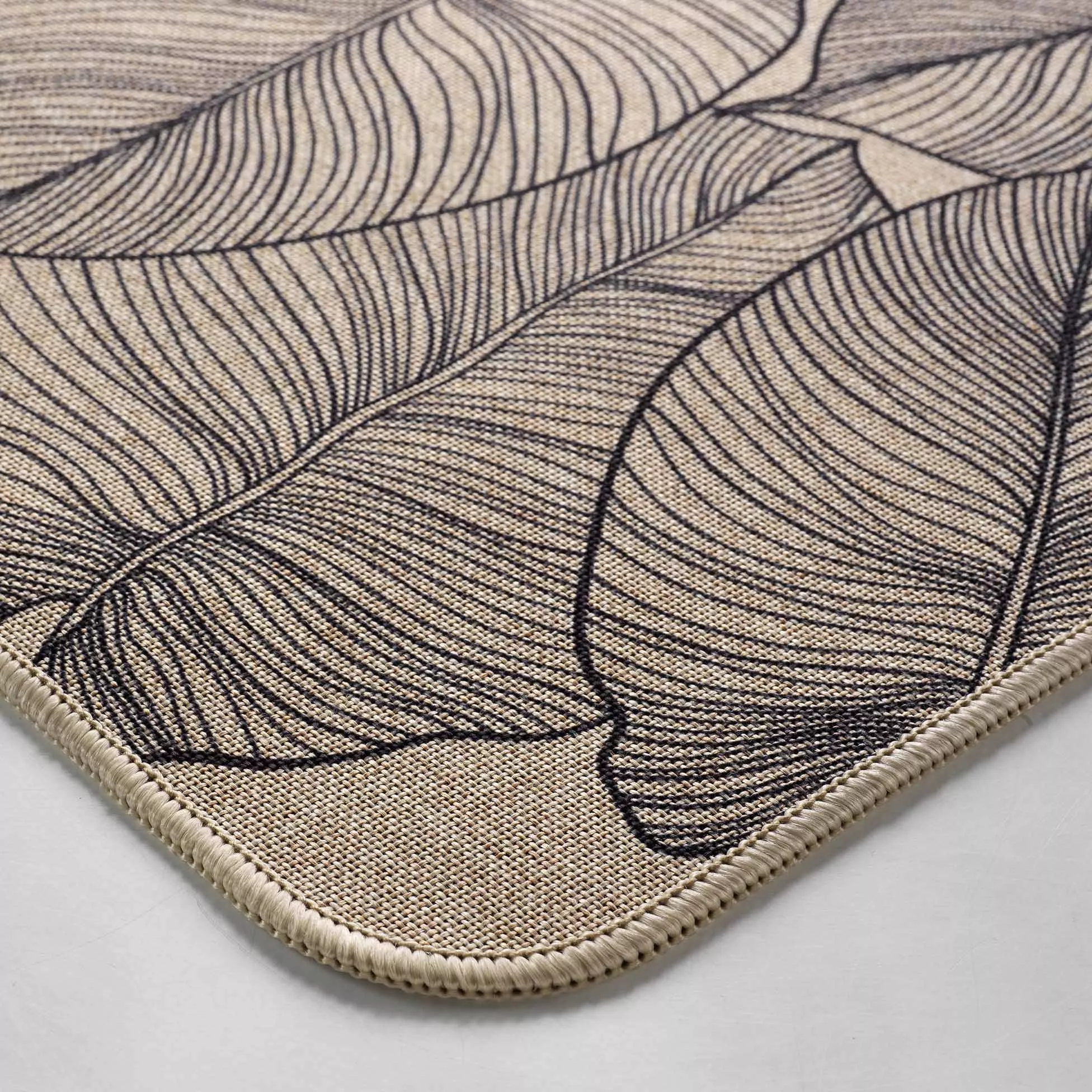 Tapis de cuisine feuilles JADE