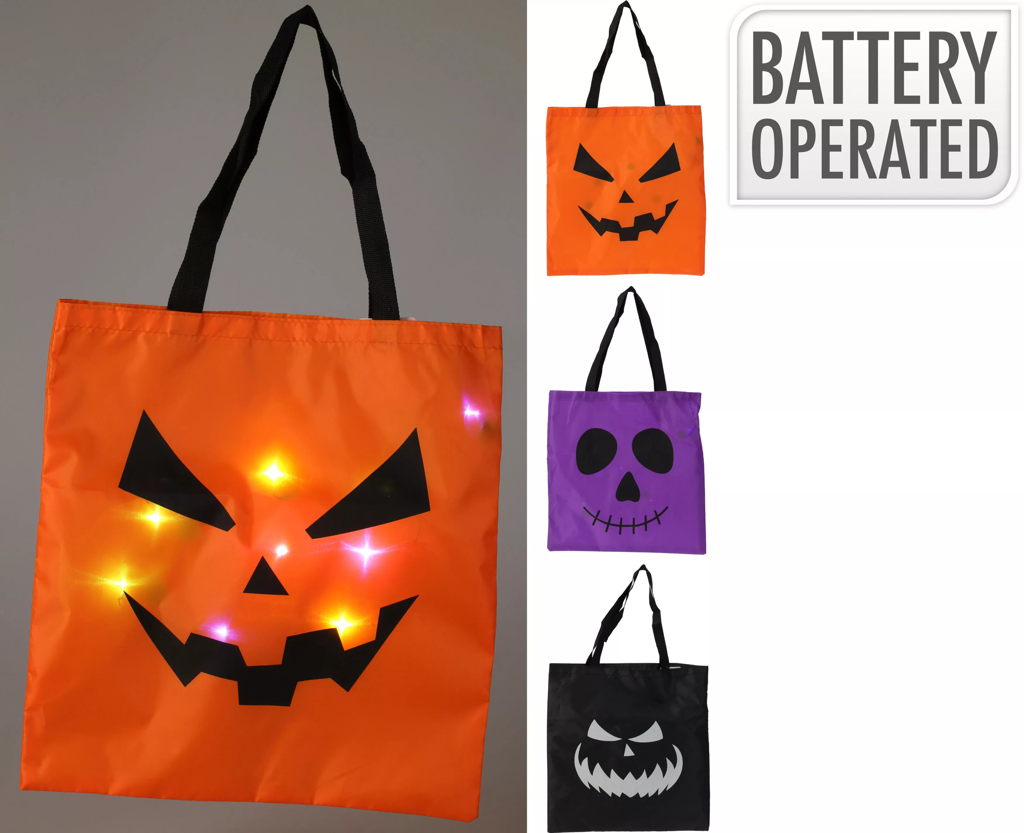 Sac Halloween avec LED HALLOWEEN Sac Halloween avec LED HALLOWEEN