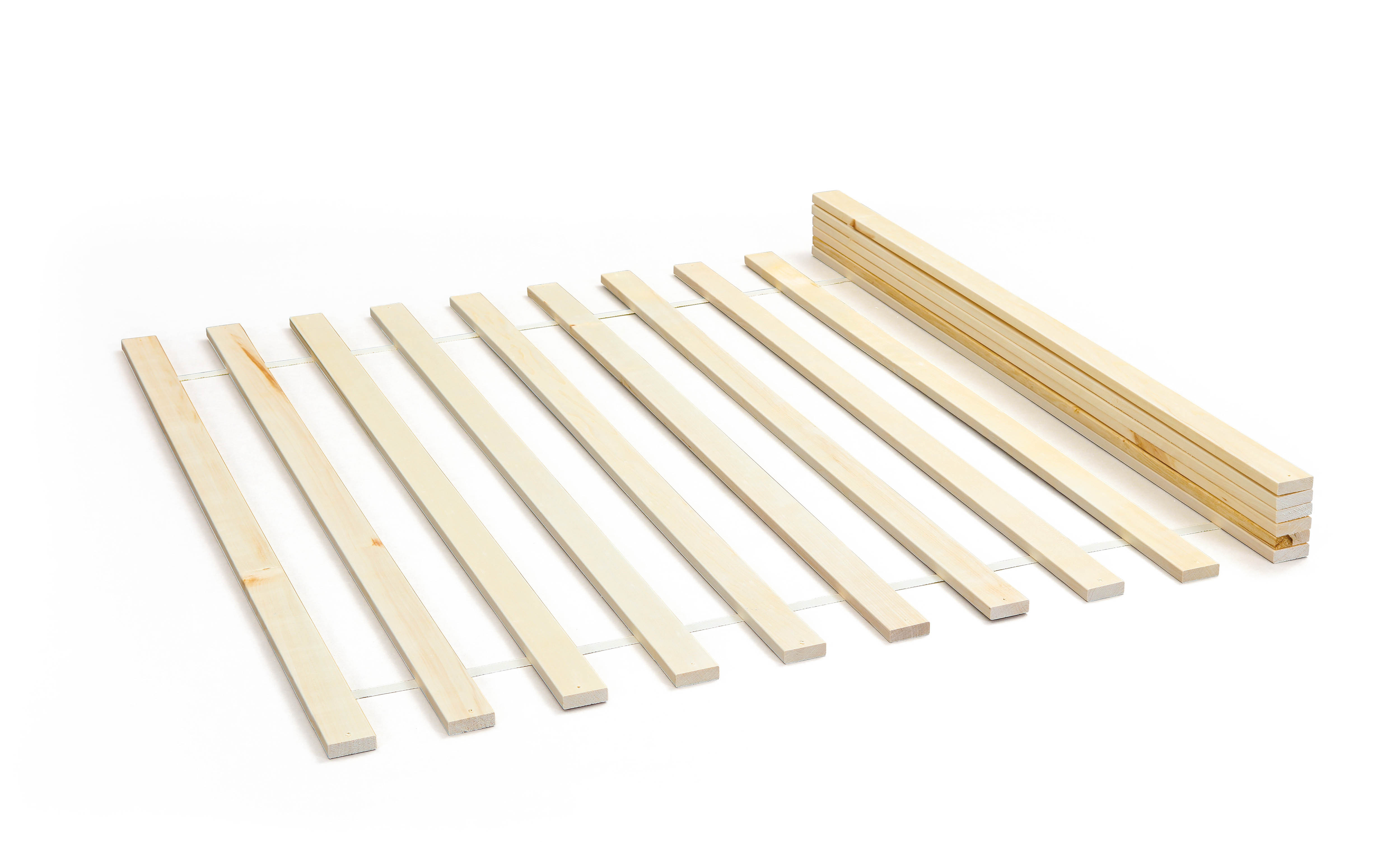 Sommier à lattes enroulable pour lit double