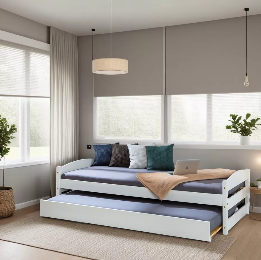 Lit double escamotable 90 x 200 cm VINDAS