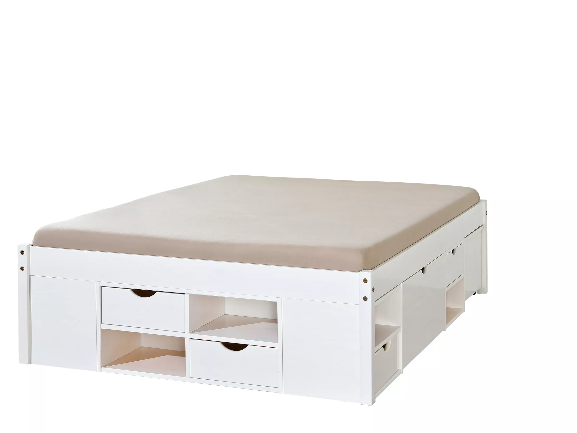 Lit avec chevet escamotable et rangements TILL Lit avec chevet escamotable et rangements TILL