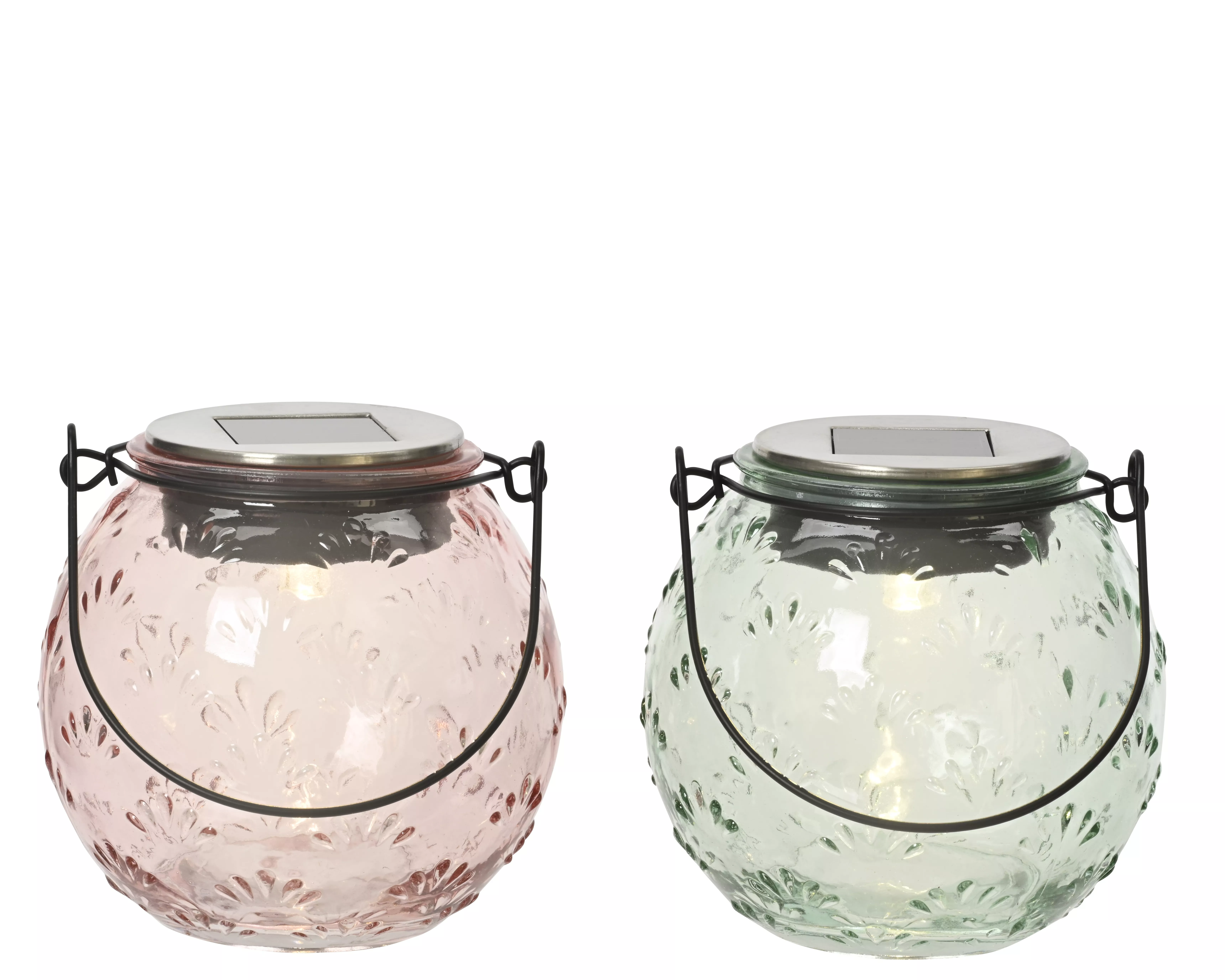 Lampe de table solaire en verre DEKO