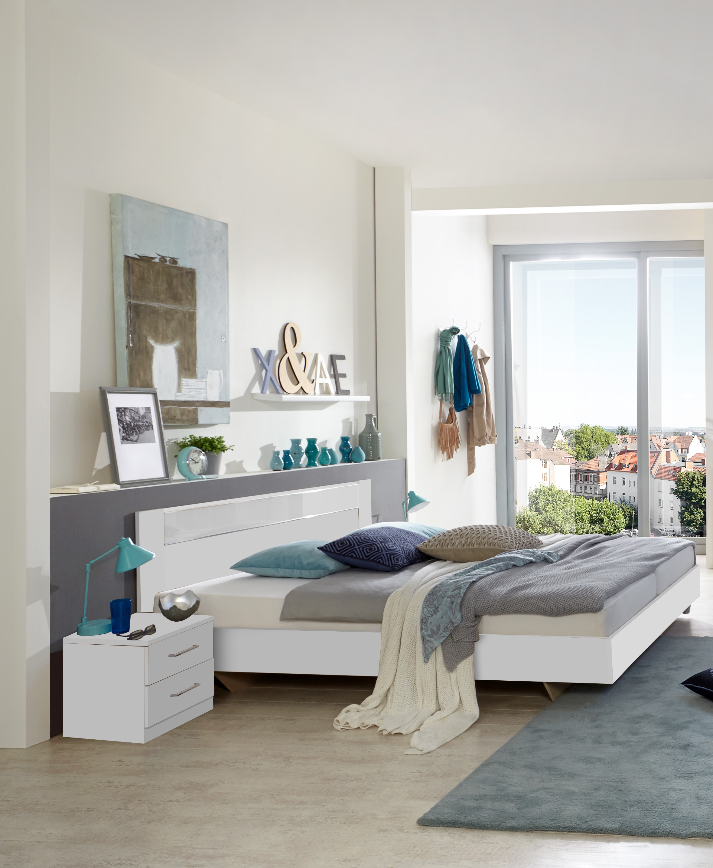 Lit avec chevets PAMELA Lit avec chevets PAMELA