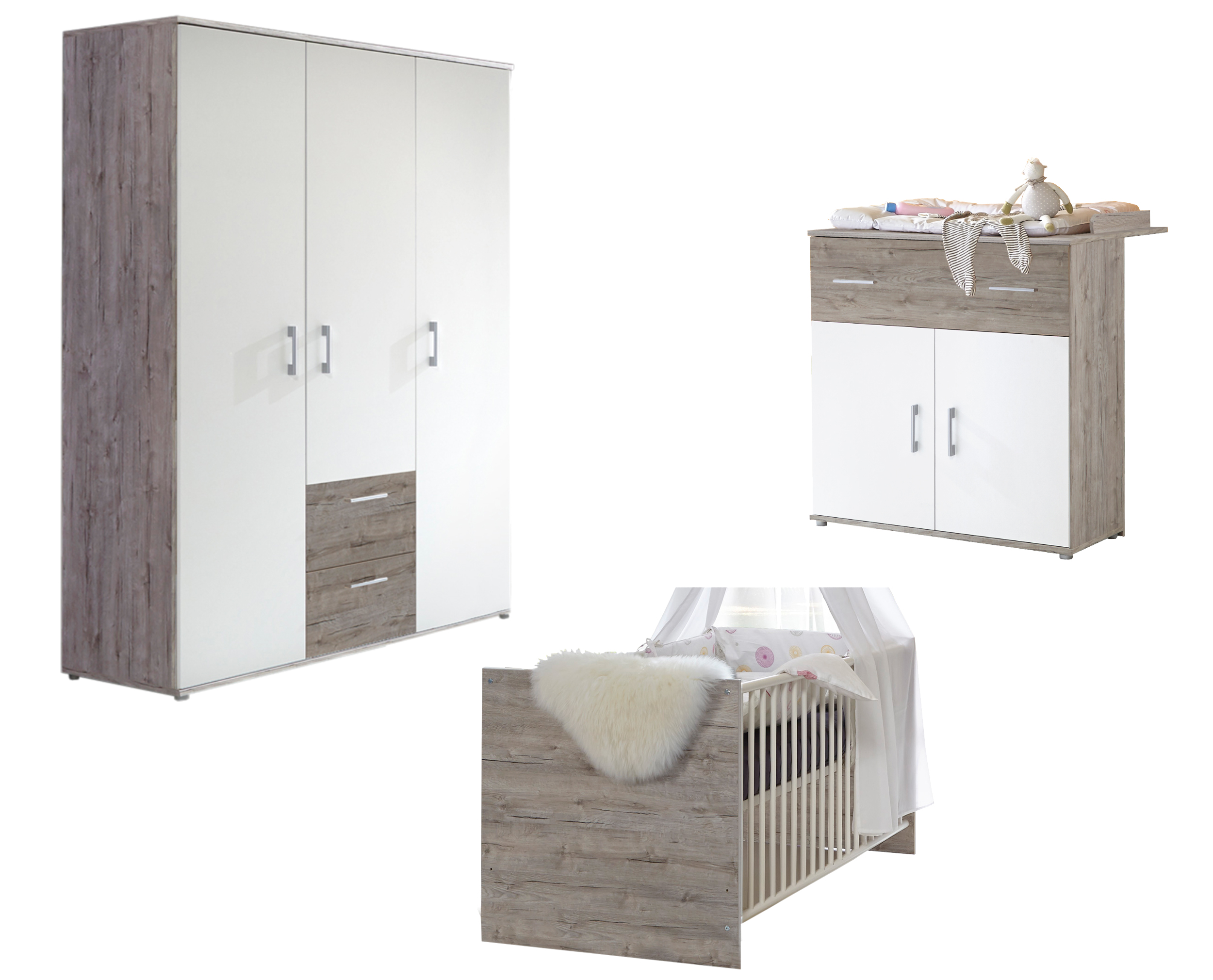 Chambre de bébé 3 éléments FRANZI