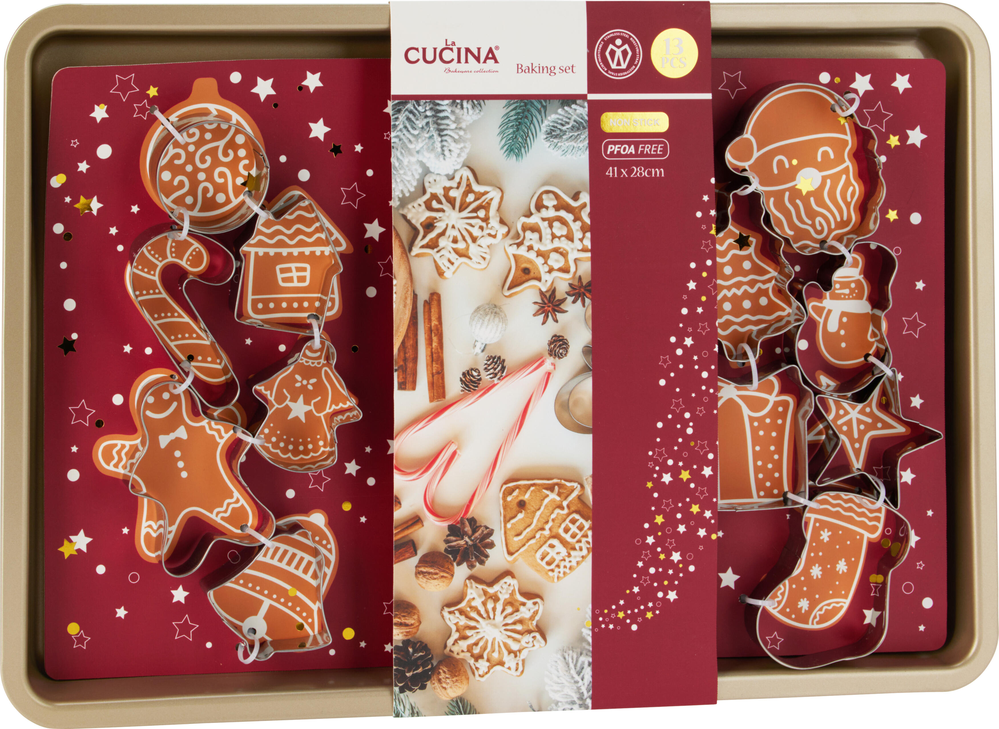 Lot de 13 emporte-pièces Noël CHRISTMAS