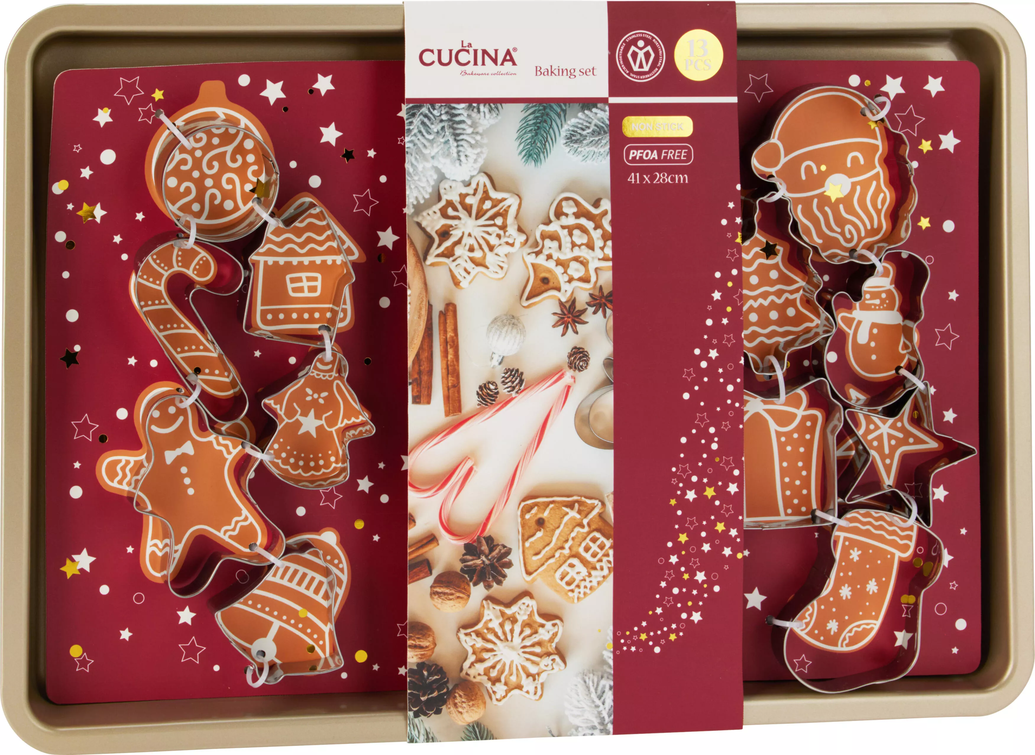 Lot de 13 emporte-pièces Noël CHRISTMAS