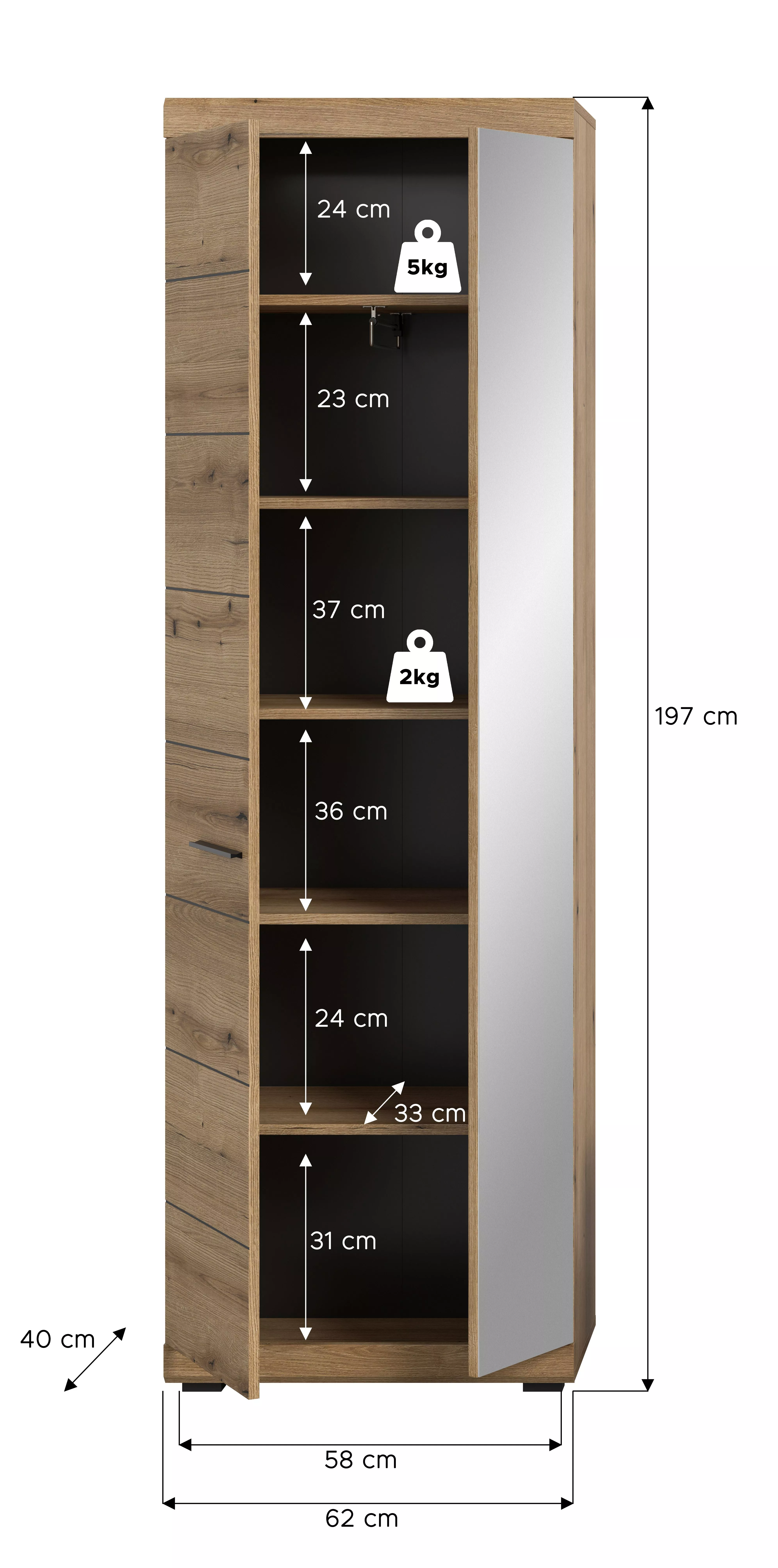 Garderobenschrank SCOUT