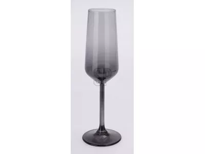 Flûte à champagne ton gris 195ml NERO