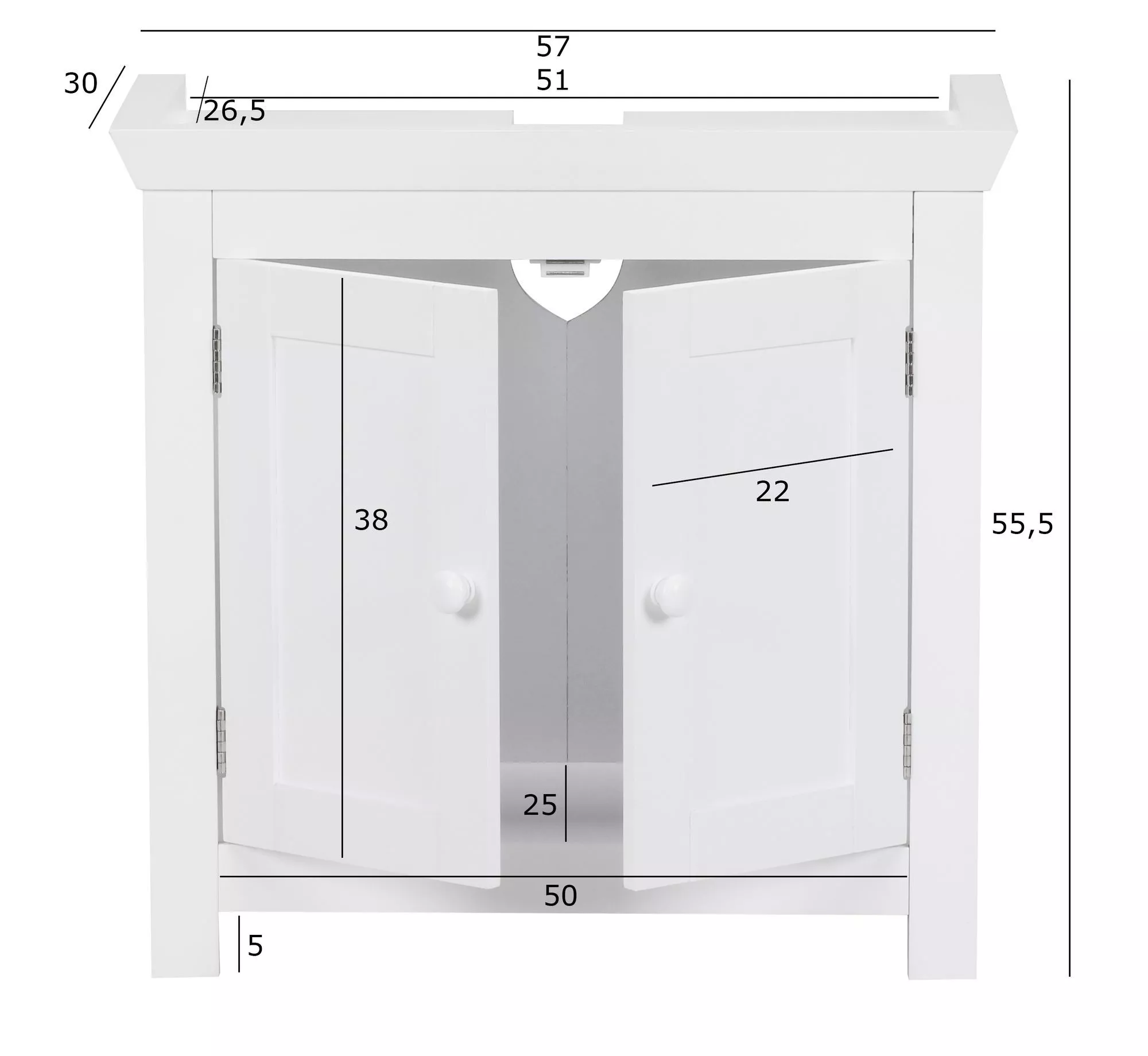 Meuble sous lavabo PALCARAJU