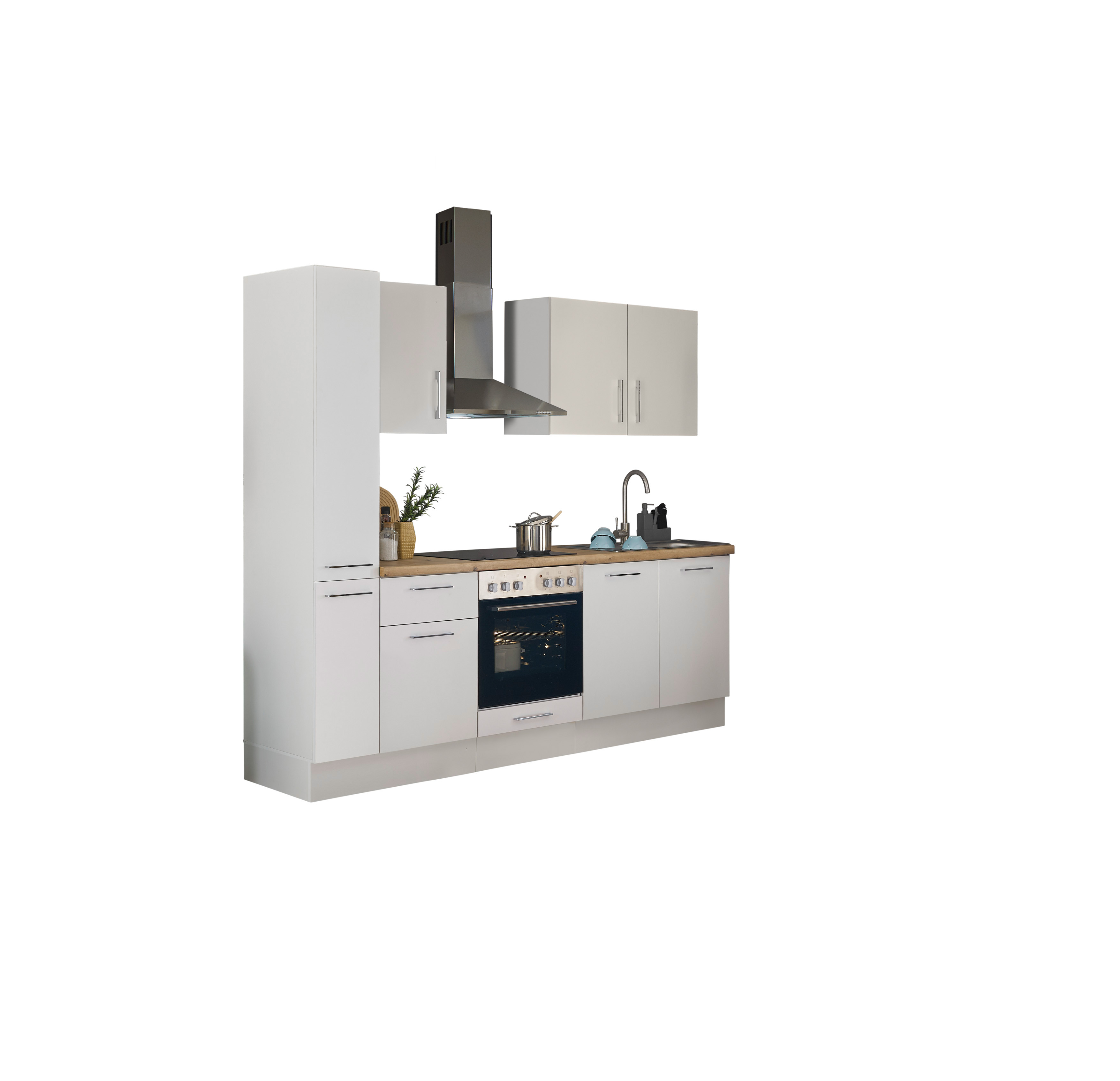 Bloc cuisine avec électroménager CORNWALL (bloc cuisine-armoire coulissante) I