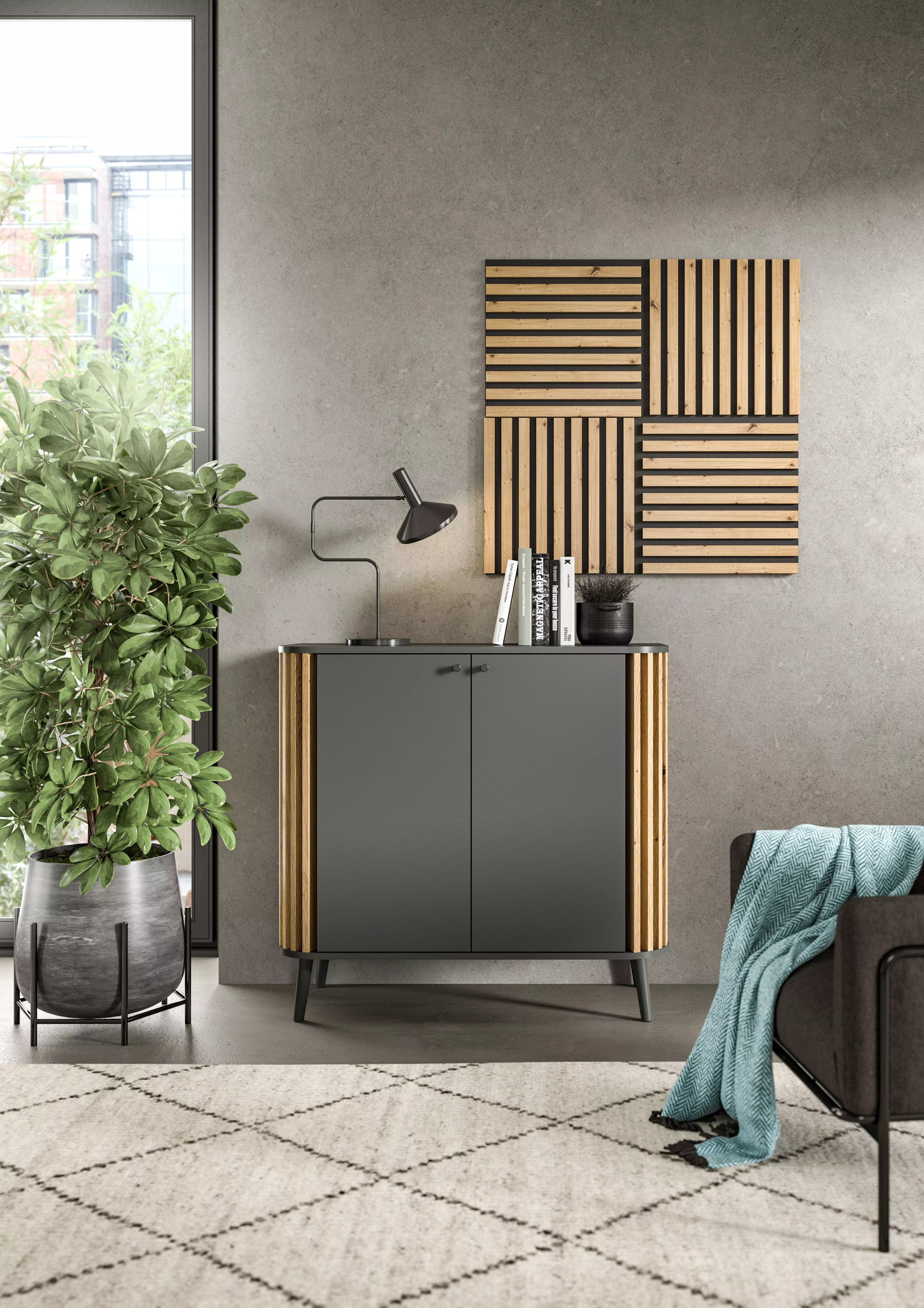 Lot de 4 panneaux acoustiques KOMBOLCHA