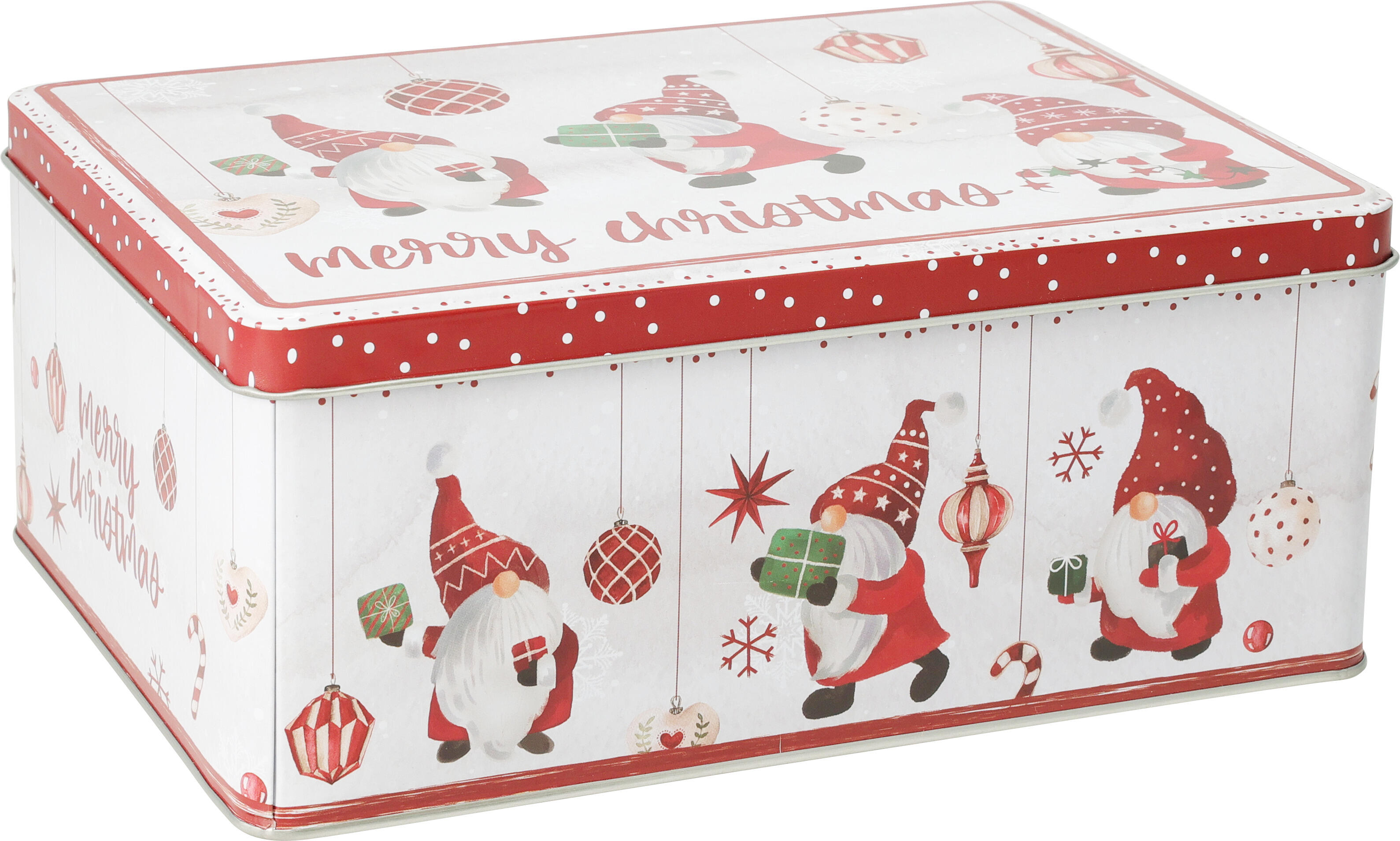 Boîte à provisions motif lutin CHRISTMAS