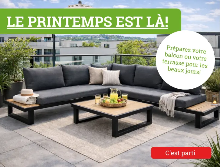 Le printemps est là ! Préparez votre balcon ou votre terrasse pour les beaux jours.