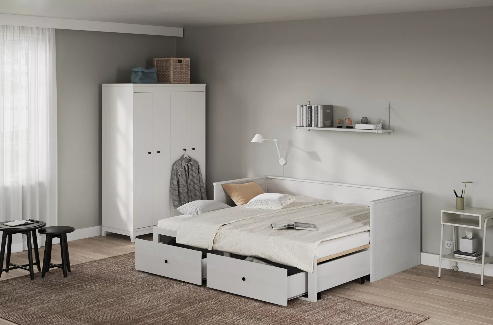 Lit extensible 90x200cm BREDA
