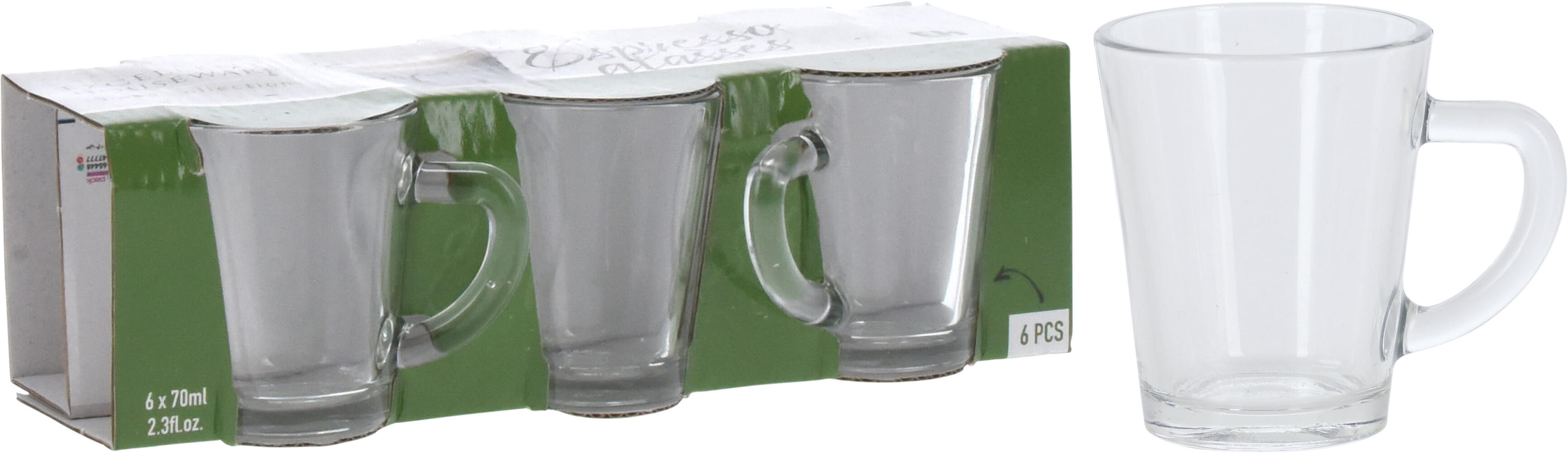 Lot de 6 tasses à expresso  EH
