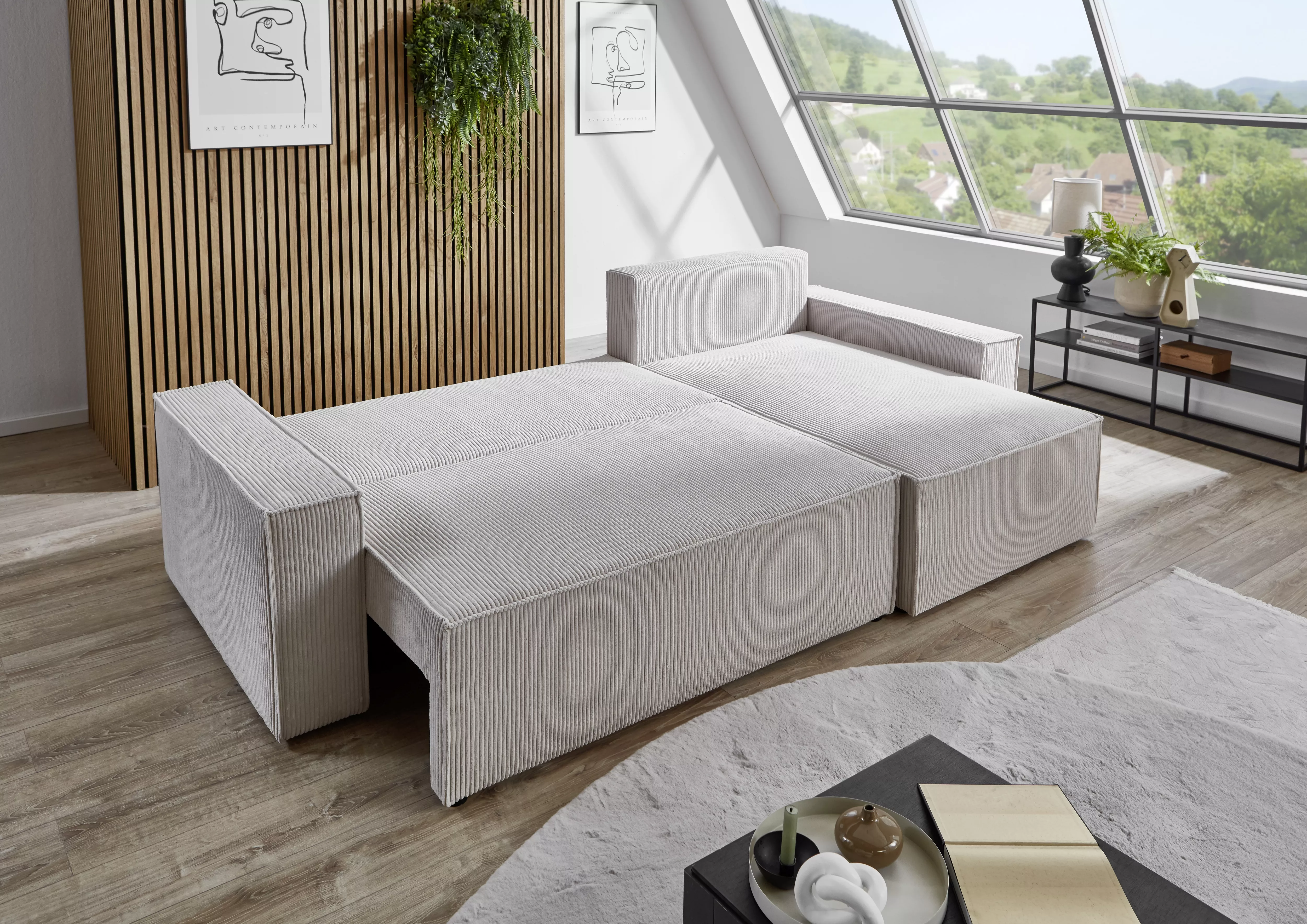 Canapé d'angle convertible WOLGAST